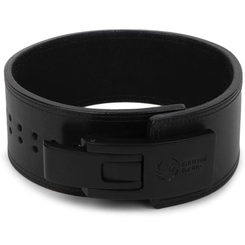 GRIFFIN GEARS Powerlifting Lever Gym Belt Power 10MM Extreme Heavy Duty Genuine Leather Belt- Squats Deadlifts Bodybuilding Weight Lifting belt (Stomach Size-Medium-32-41)