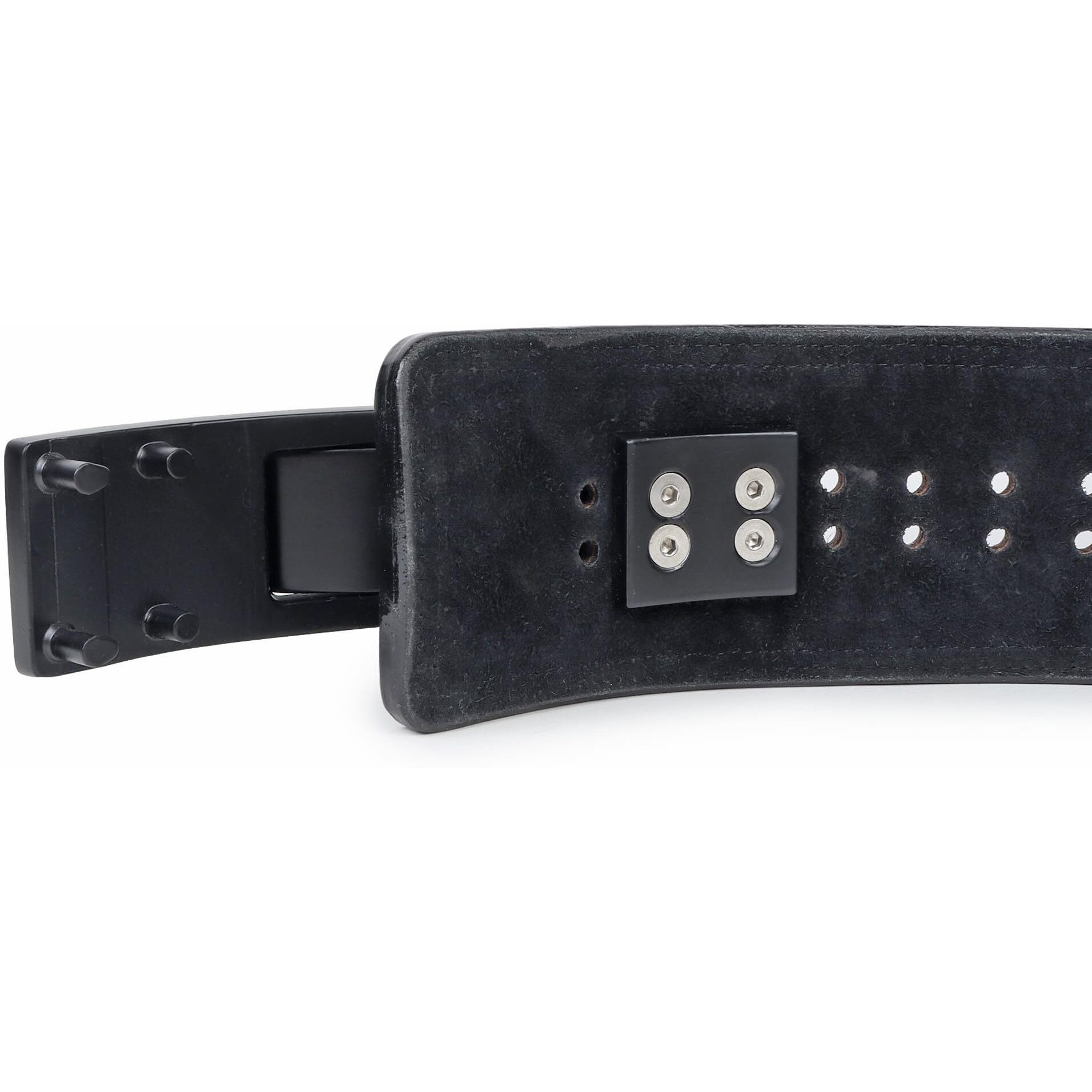 GRIFFIN GEARS Powerlifting Lever Gym Black Buckle With Black Fire Power 10MM Extreme Heavy Duty Genuine Leather Belts-Squats Deadlifts Bodybuilding Weight Lifting for Men & Women (S-26 -34 )