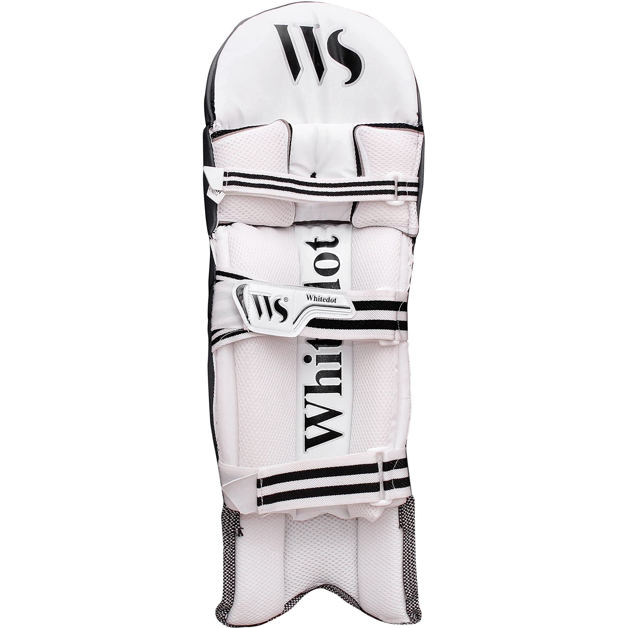 Whitedot Dot 2.1 Pu New Cricket Batting Pad (Youth Medium, Navy Blue for Right Hand)