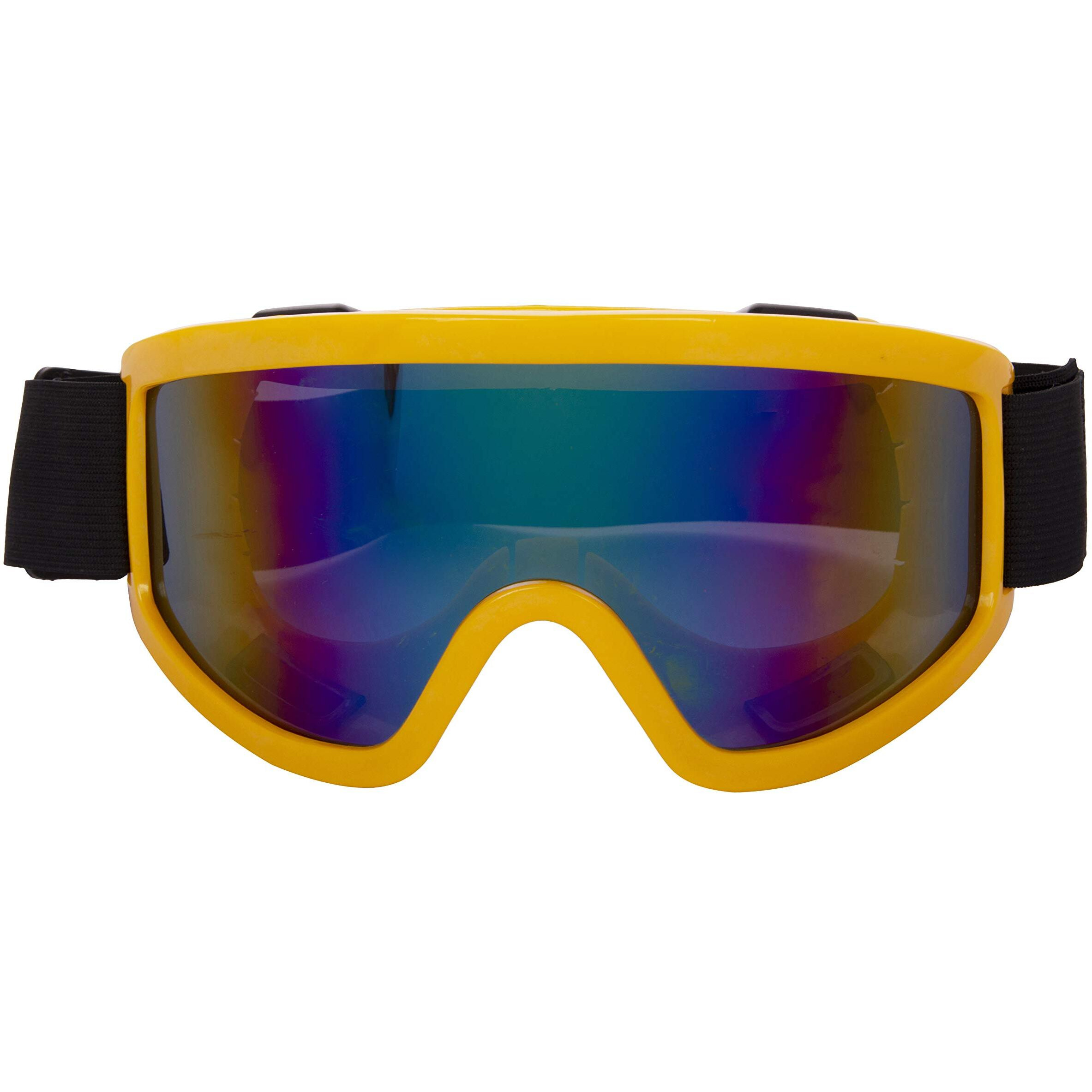 Style Eva Cycling Motorbike ATV Dirt Bike Goggles with Adjustable Strap Sunglasses (Yellow)