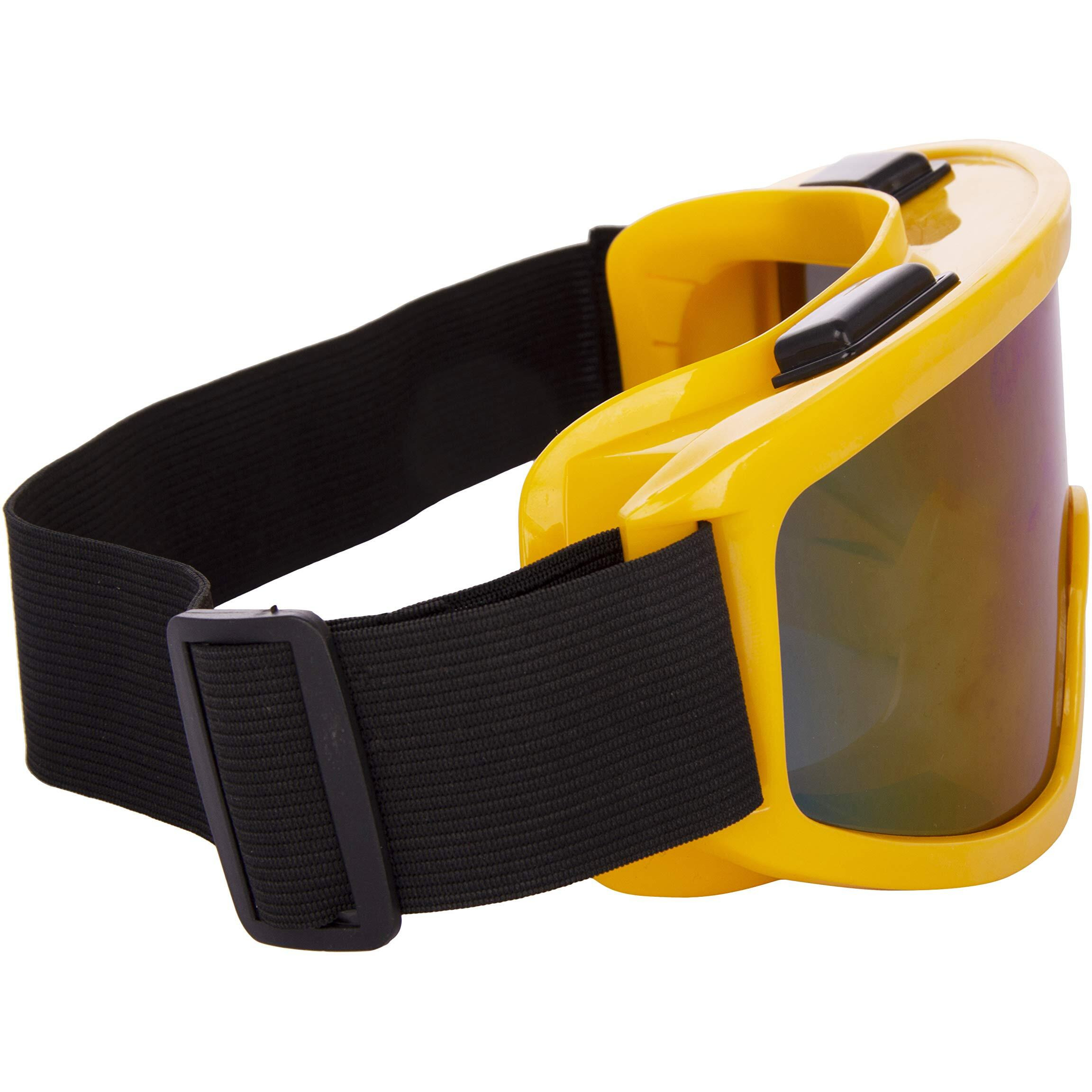 Style Eva Cycling Motorbike ATV Dirt Bike Goggles with Adjustable Strap Sunglasses (Yellow)