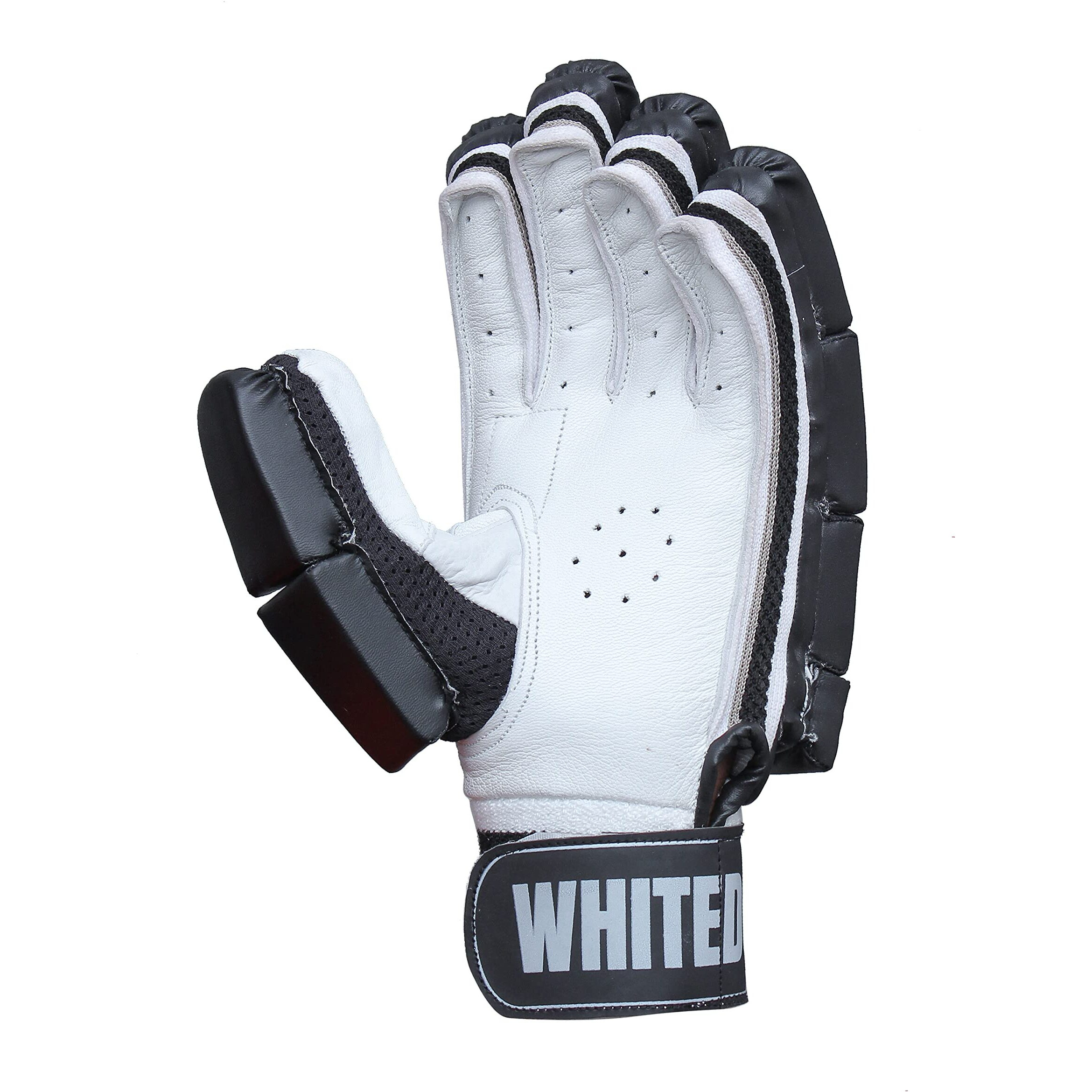 Whitedot Dot 2.1 Cricket Batting Gloves||Suitable for Mens|Adult|Large Left Hand||Black
