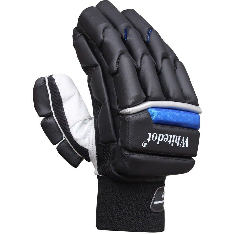 Whitedot Alpha Cricket Batting Gloves||Suitable for Boys|Small Right Hand||Black