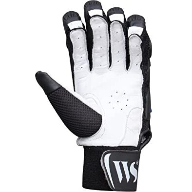 Whitedot Alpha Cricket Batting Gloves||Suitable for Boys|Small Right Hand||Black