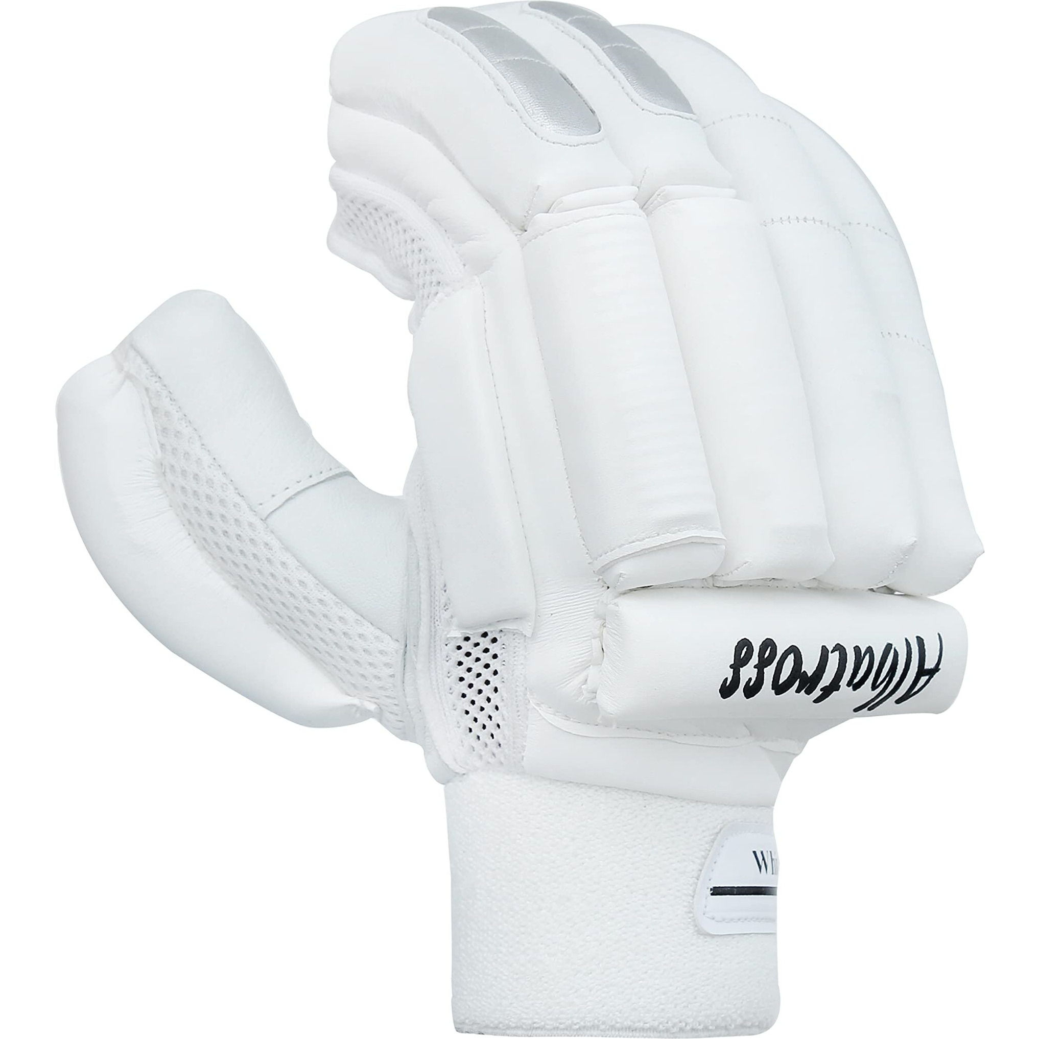 Whitedot Albatross Cricket Batting Gloves||Suitable for Boys|Small Left Hand||Black