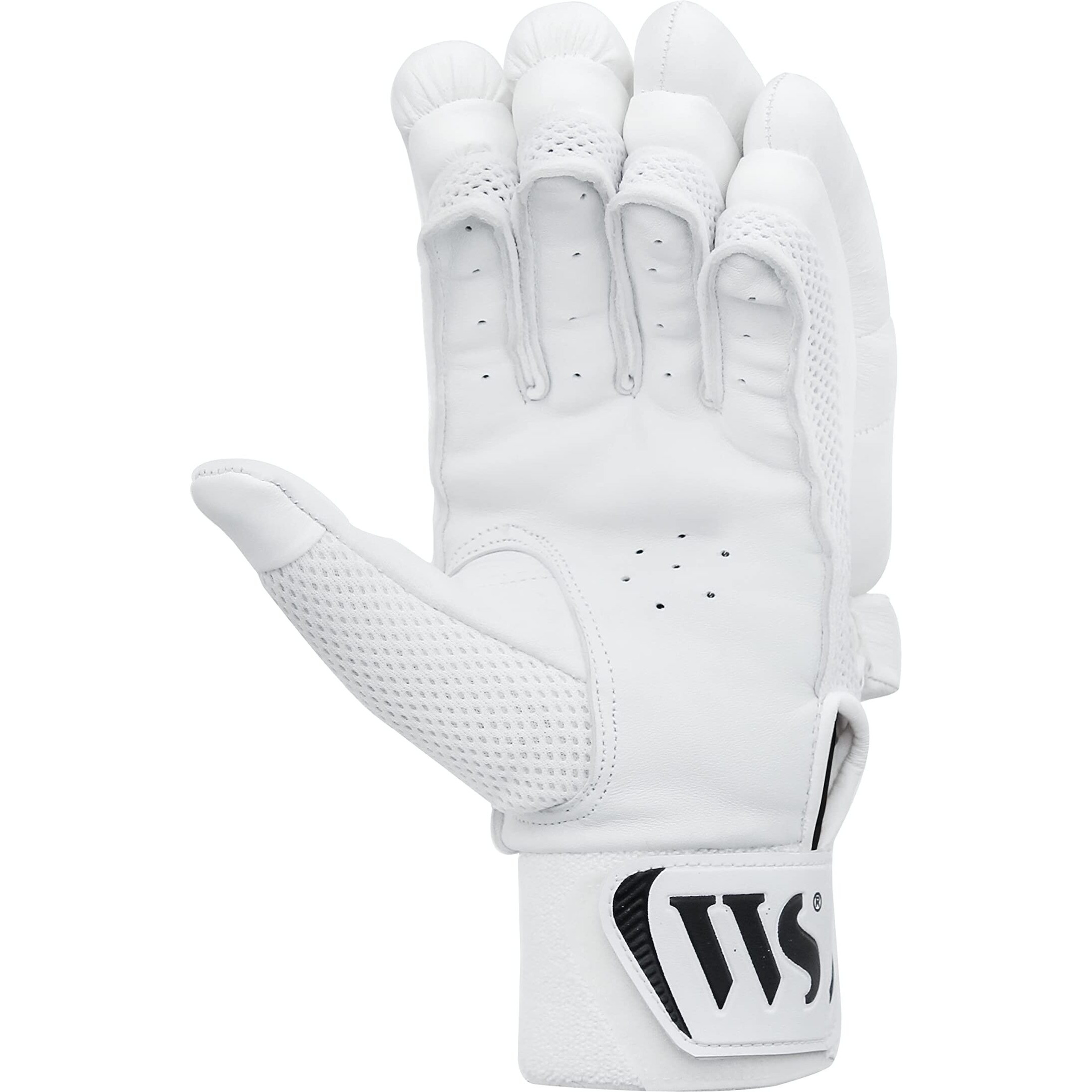 Whitedot Albatross Cricket Batting Gloves||Suitable for Boys|Small Left Hand||Black