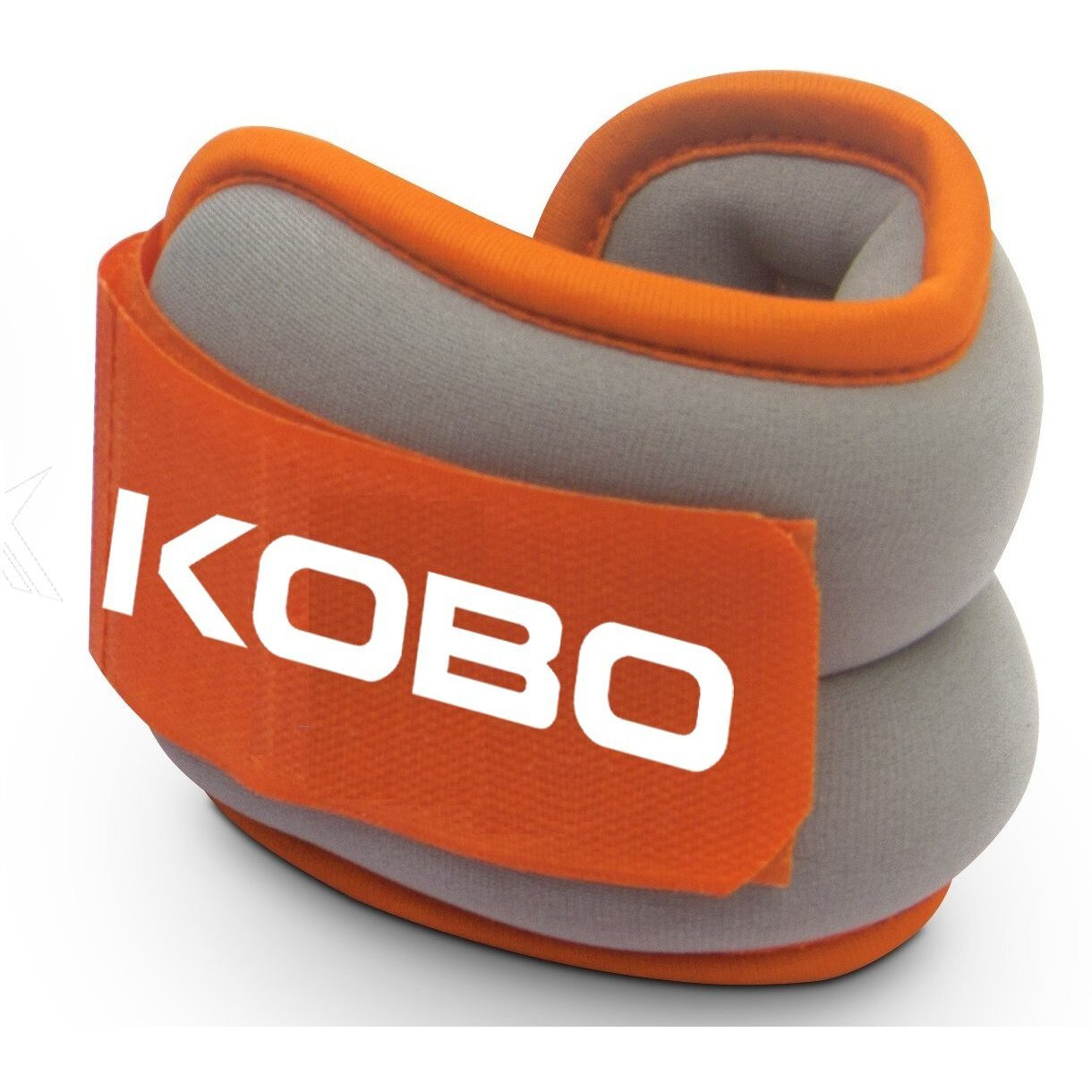 Kobo Lycra-Spandex Pair of Ankle Weight Wrist Weight (Orange Grey, 1.5 Kg x 2)