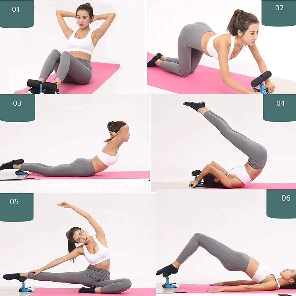Pravyta Portable Sit-up Bar Workout Assistant Home Gym Office Healthy Abdomen Press Leg Support Abdominal Chest and arm Muscles Exercise Sit Up Stand Fitness Equipment for Women Men Lose Weight Stand
