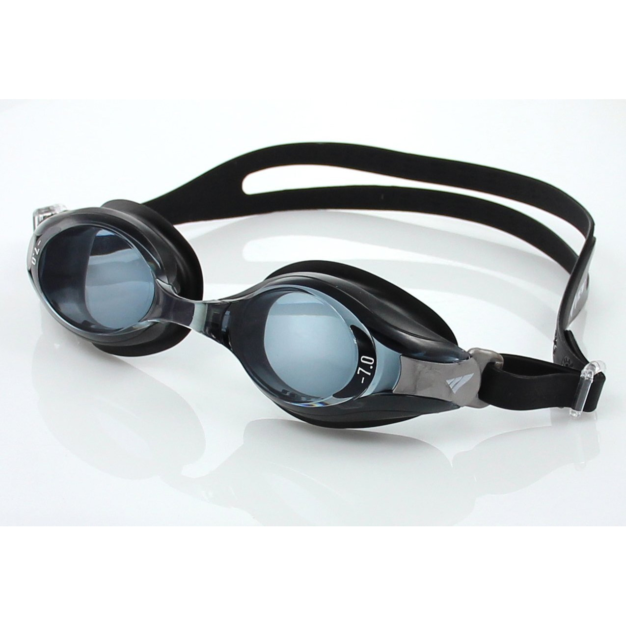 Dolphin Rx V510 | Prescription Swim Goggles | (Black, -3 to -10 Power) | Ages 12-Adult | Unisex | Japan Made (-2)