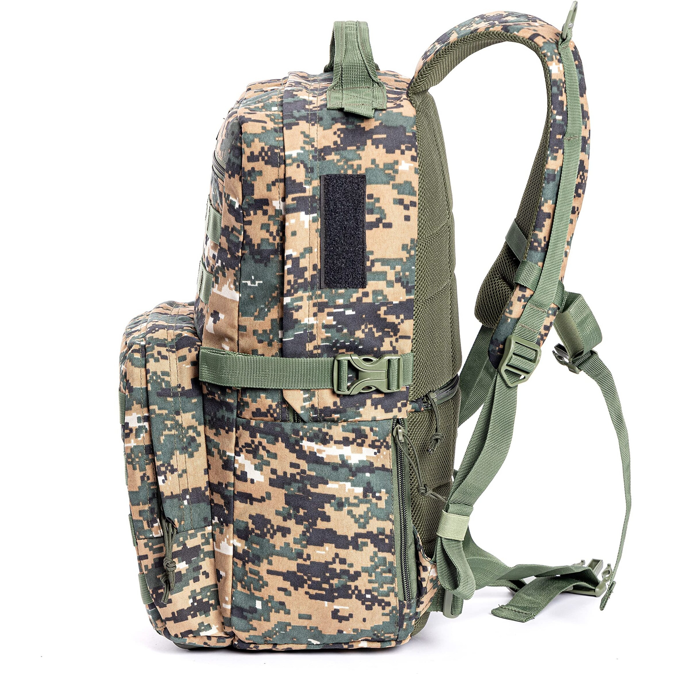 Tripole Captain 25 Litres Tactical Backpack with MOLLE Webbing and Carabiner (Digital Camouflage)