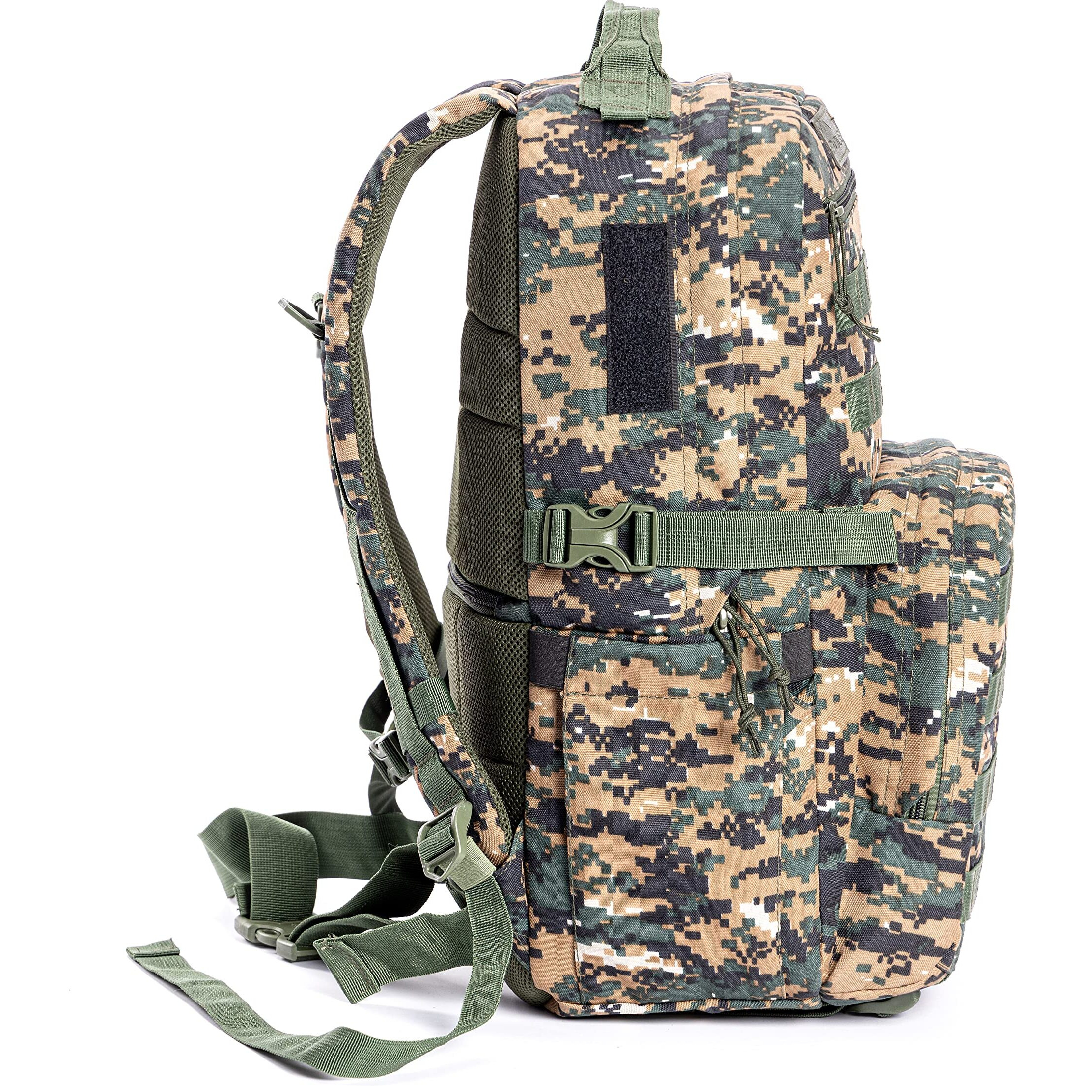 Tripole Captain 25 Litres Tactical Backpack with MOLLE Webbing and Carabiner (Digital Camouflage)