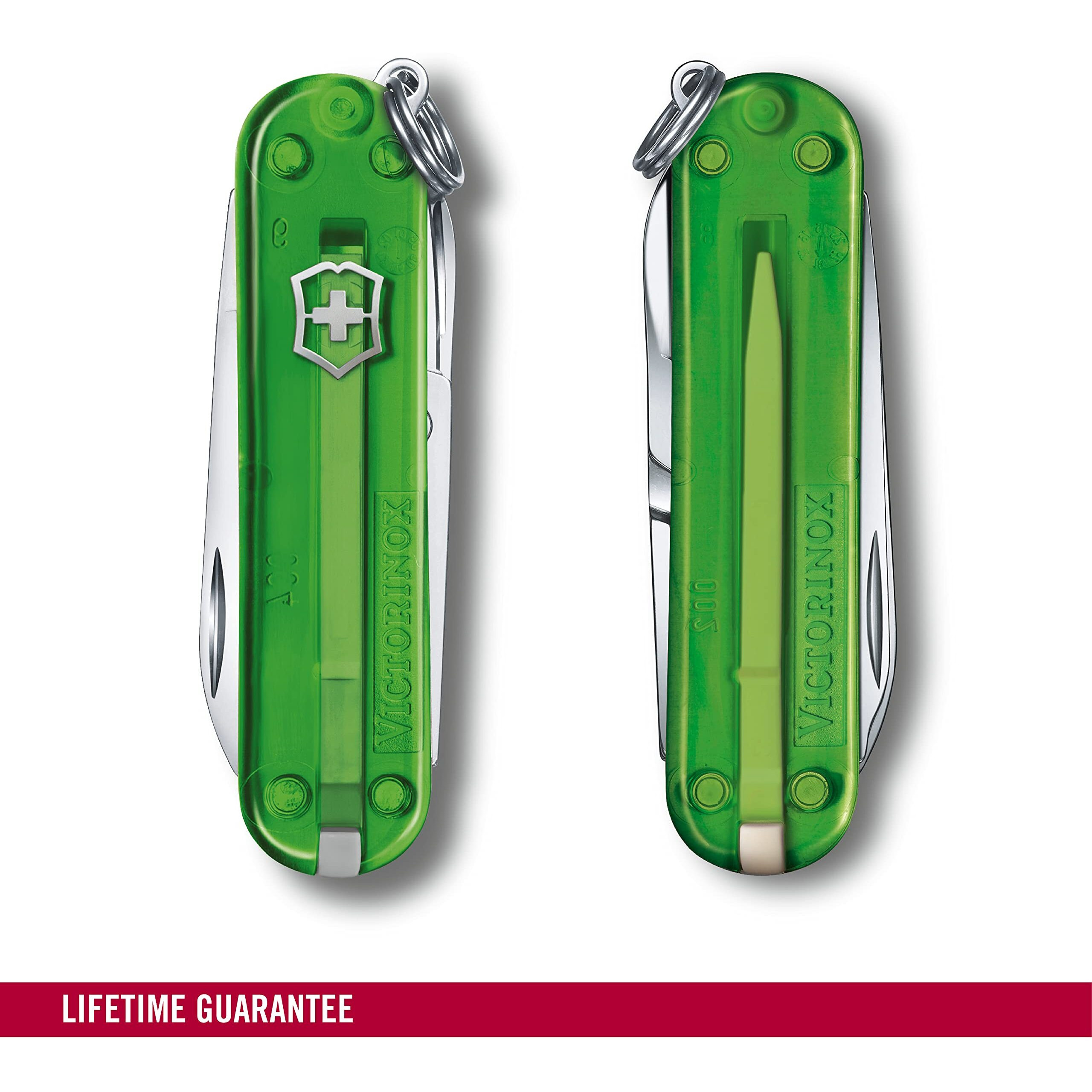 Victorinox Swiss Army Knife - FRESH. STYLISH. COLORFUL SWISS CLASSICS - 7 Function, Multitool with a Pair of Scissors - Green Tea, 58 mm