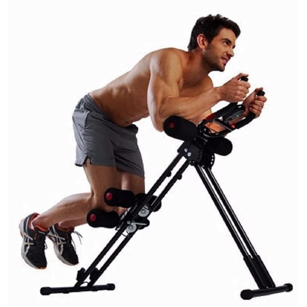 CROSSBORDER ABS Fitness Abdominal Rocket 6 Pack Gym Machine (Black)