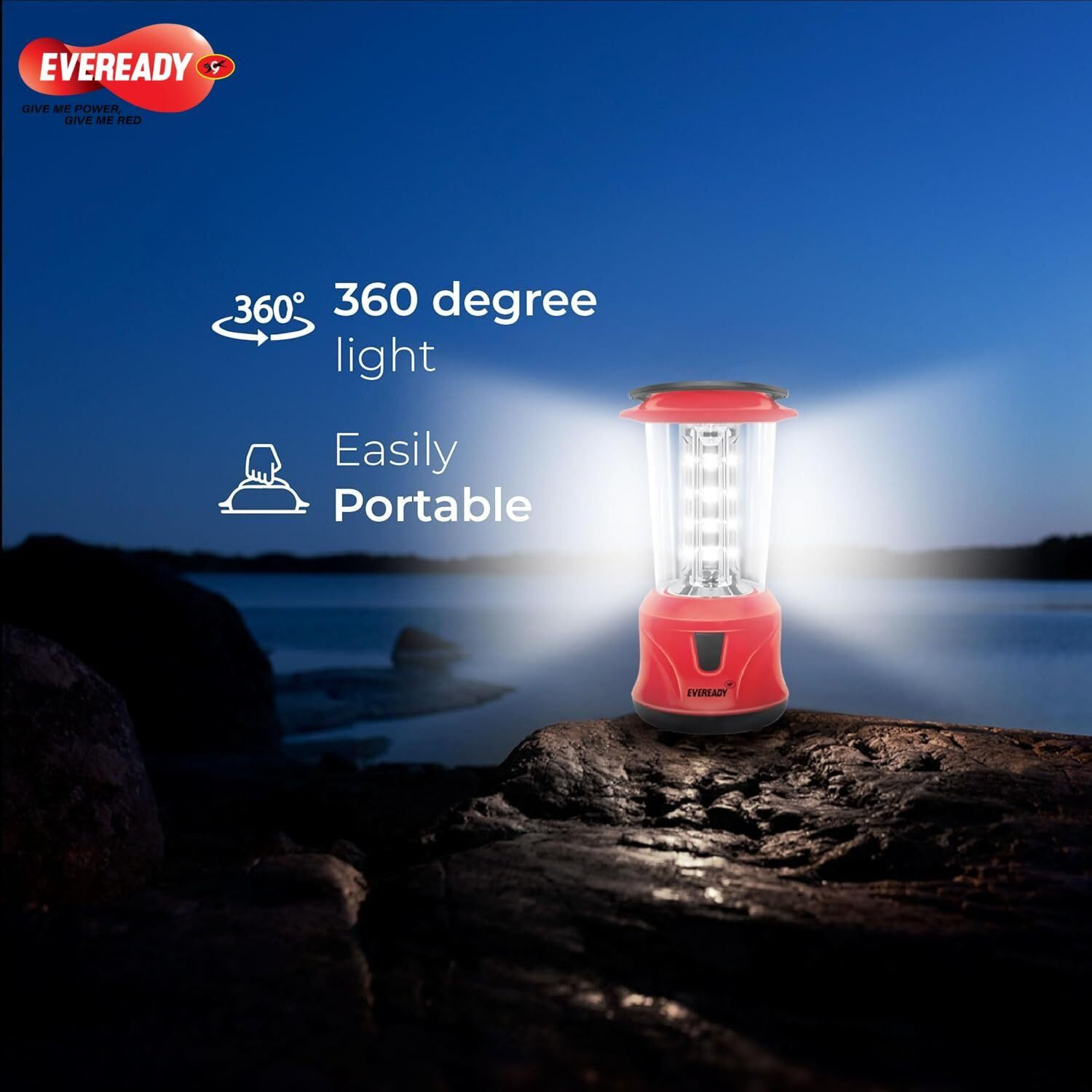Eveready HL-58 Portable Rechargeable Lantern (Colour May Vary)