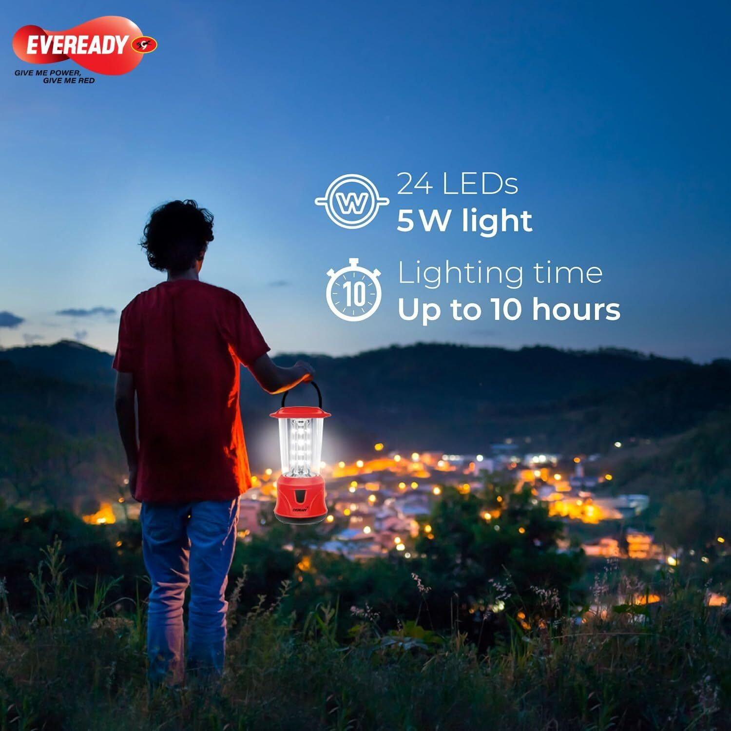 Eveready HL-58 Portable Rechargeable Lantern (Colour May Vary)