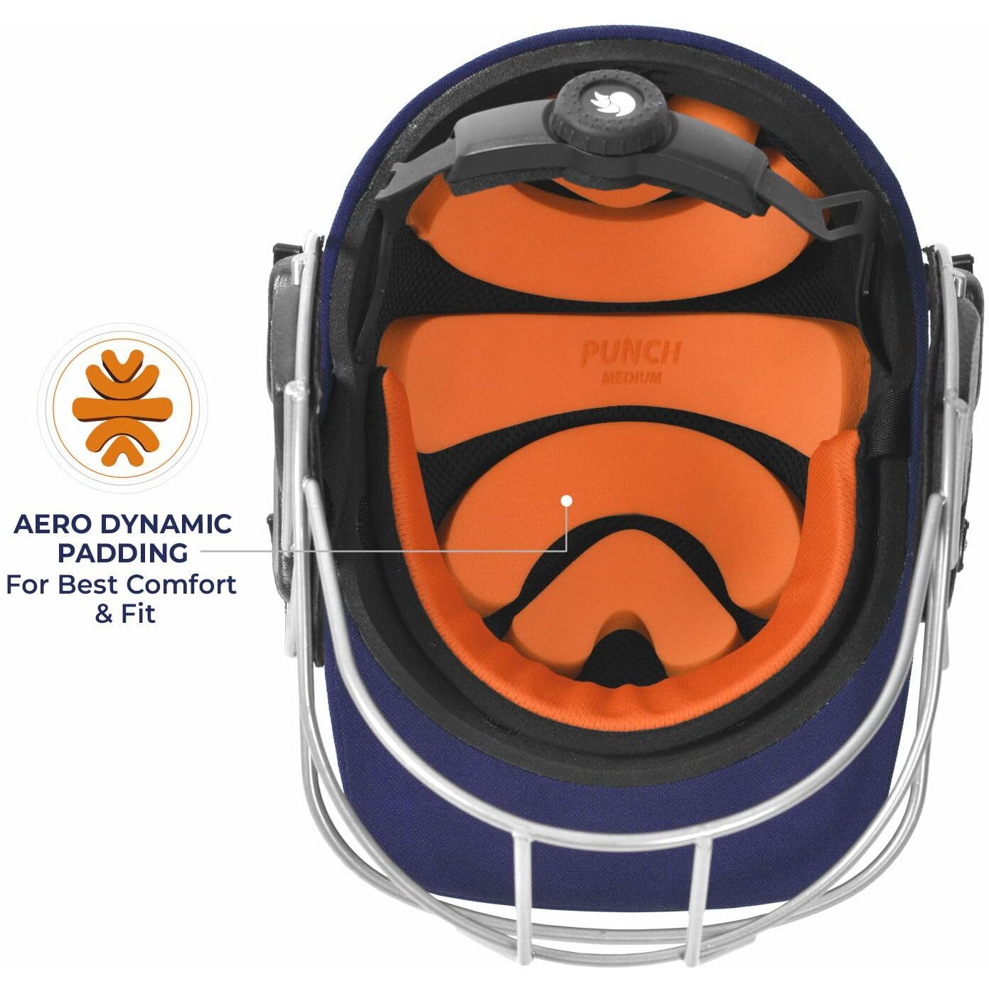 DSC Punch Cricket Helmet for Mens, Colour - Navy, Size - X-Large