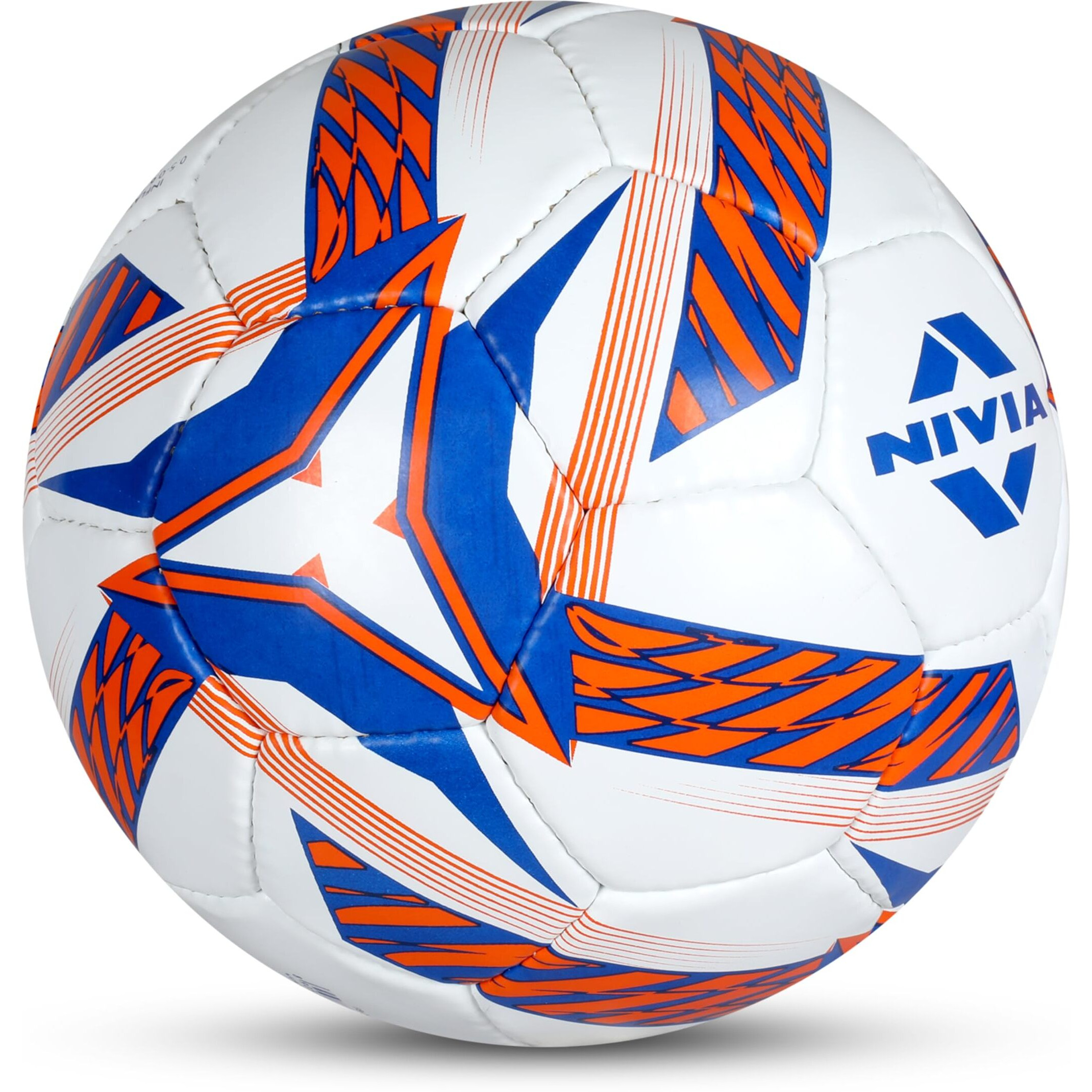 Nivia Combo Shining Star Football (Orange, Size - 5) with Ball Pump