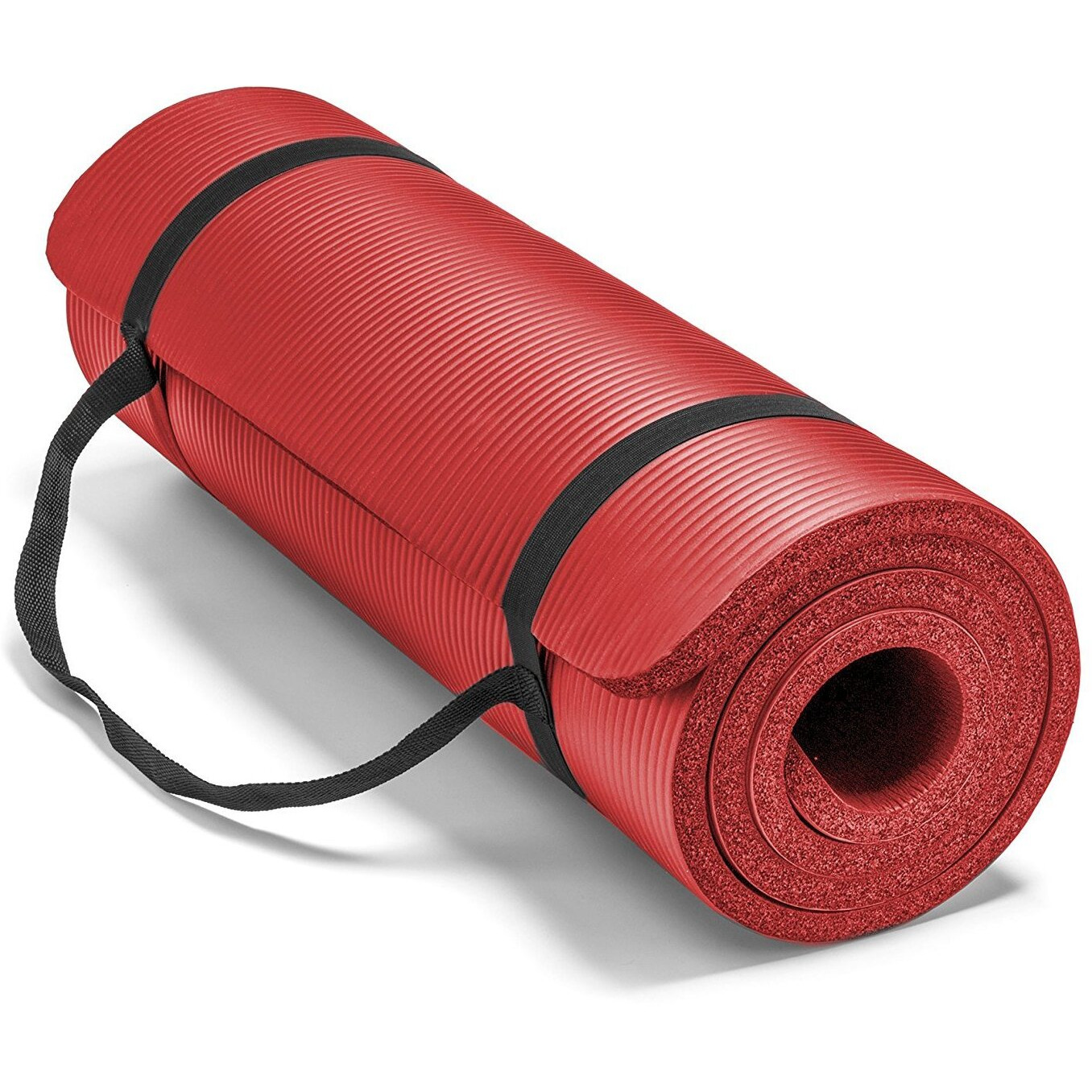 Kobo AC-59 Rubber NBR Yoga Mat, 8mm (Red)