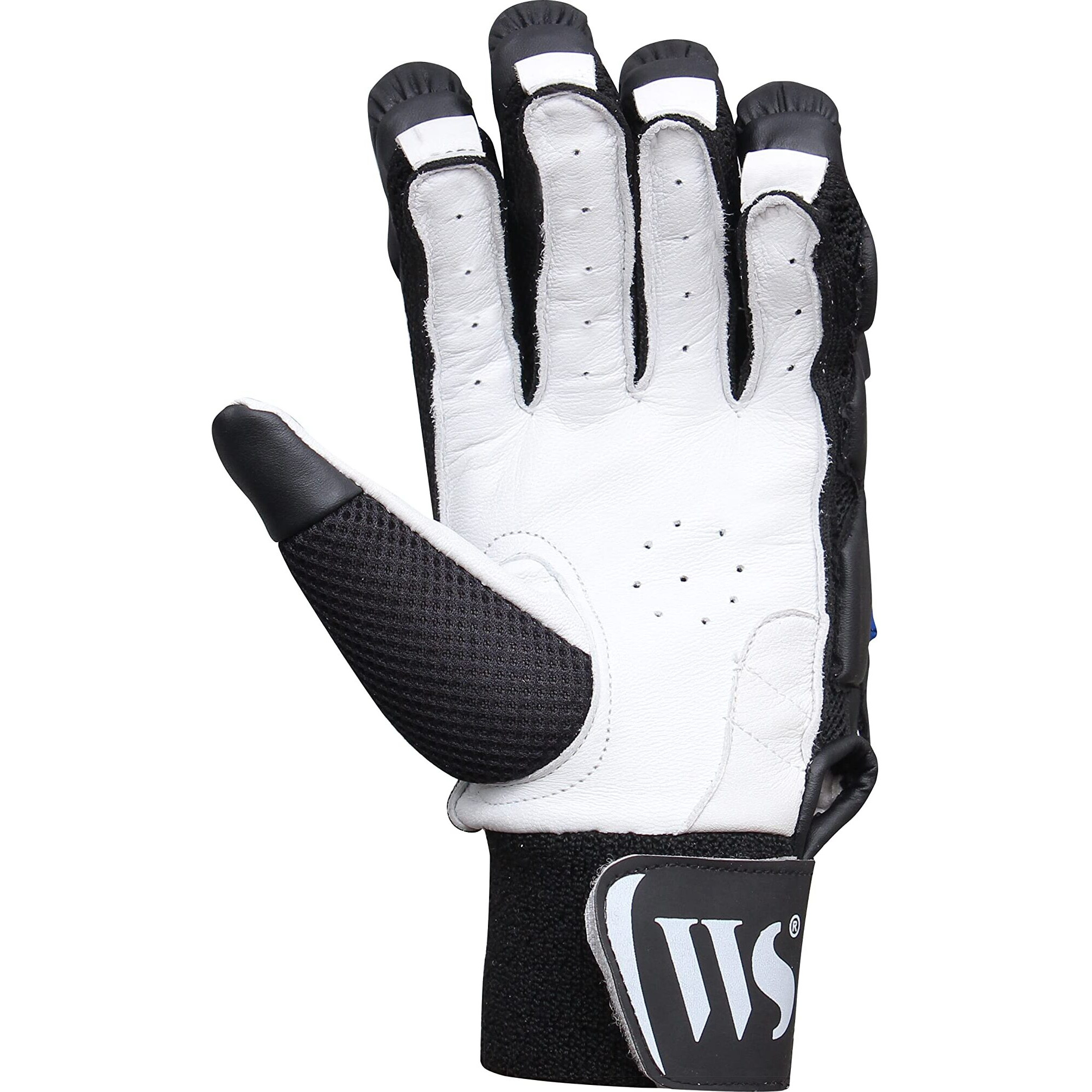 Whitedot Alpha Cricket Batting Gloves||Suitable for Youth|Medium Left Hand||Black