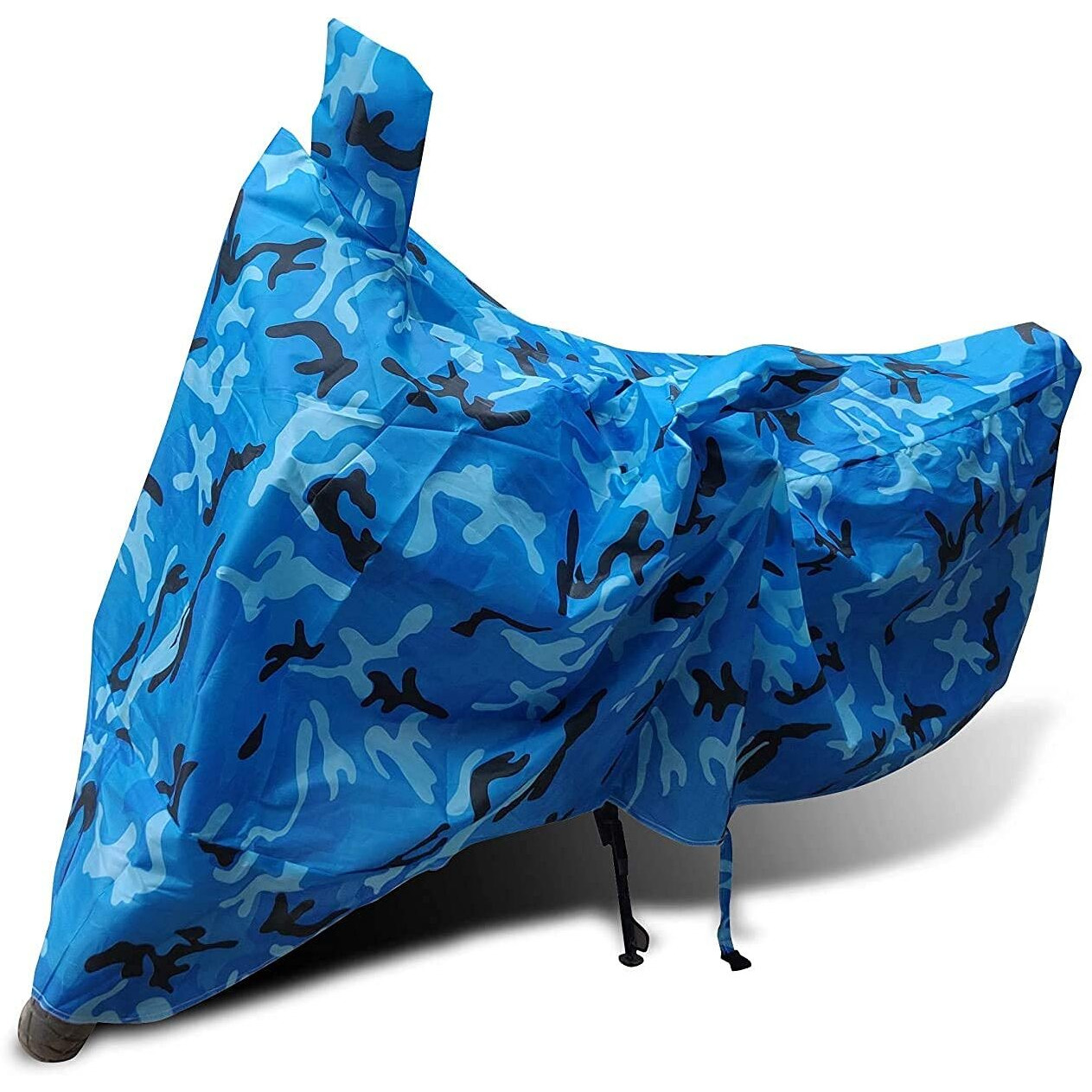 Auto Hub Mahindra Duro 125 Bike Cover Waterproof Original Duro 125 Cover Waterproof Duro 125 Bike Cover Bike Cover Duro 125 Waterproof Duro 125 Body Cover Bike Body Cover Duro 125 (Jungle Blue)
