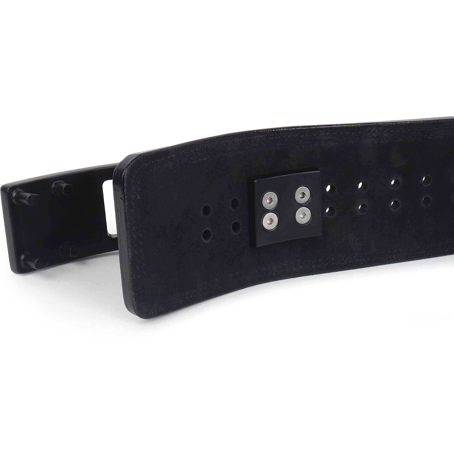 GRIFFIN GEARS Powerlifting Lever Gym Black Buckle With Black Belt Power 13MM Extreme Heavy Duty Genuine Leather Belts -Squats Deadlifts Bodybuilding Weight Lifting Power Lifting for Men (XL-44 -50 )