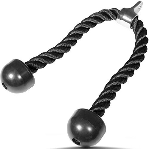 NSS Maxx Pro USA Triceps Rope Gym Machine Attachment Handle, 20 inches
