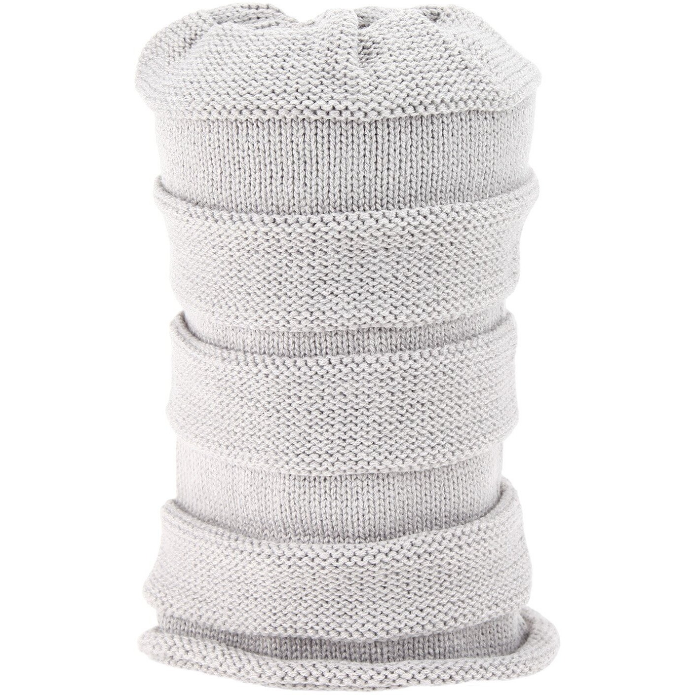 FabSeasons Unisex Smoke Grey Acrylic Woolen Slouchy Beanie and Skull Cap for Winters