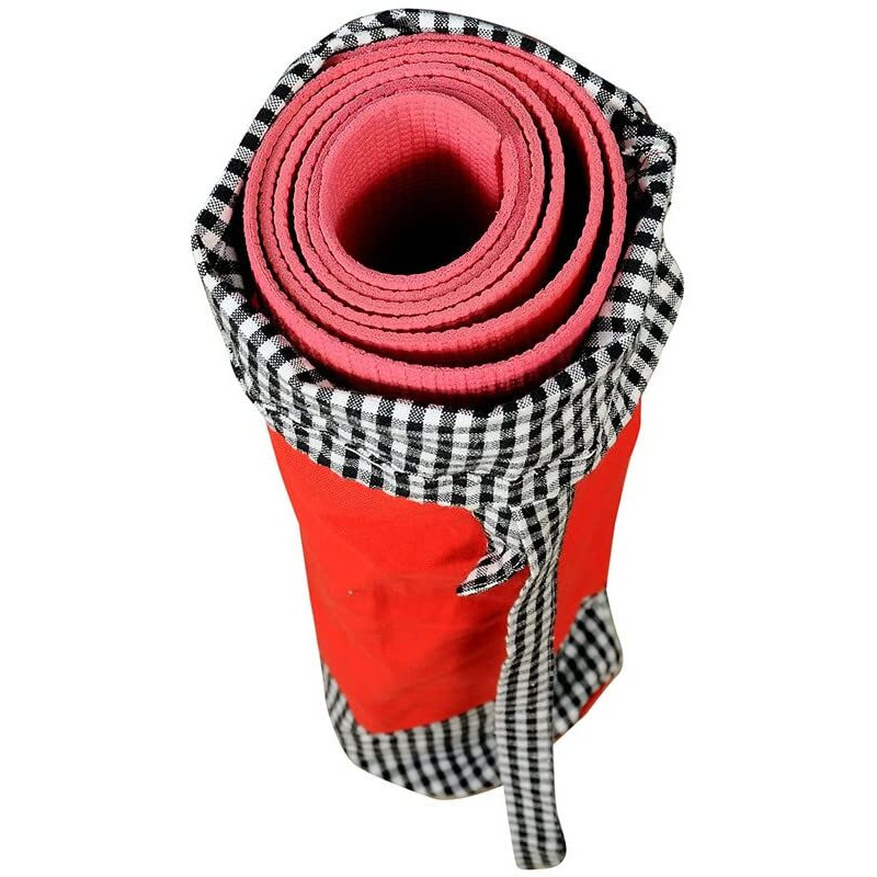 alemah Cotton Yoga Workout Mat Holder Cover Carry Bag only, with Draw String and Shoulder Strap 28  Length x 6  Dia, Red (Pack of 3 Pieces)