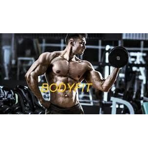 BODYFIT Home Gym Set, 8Kg to100Kg Weight Plates, 3ft Curl, 5Ft Straight Rod + One Pair New Dumbbell Rods, Exercise Set, Home Gym Set Kit. (80Kg Gym Set)
