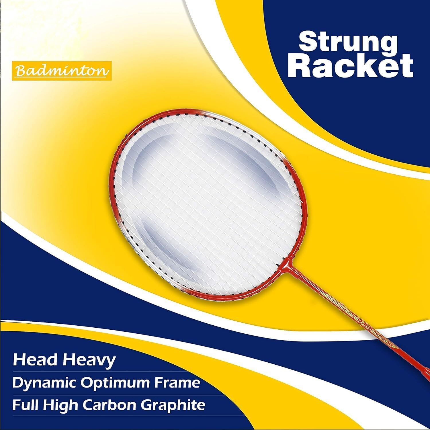 Fratelli 2 Pieces Aluminum Badminton Racket with Full-Cover Set Best for Practice (IZOOM 923 BADMITON Set)