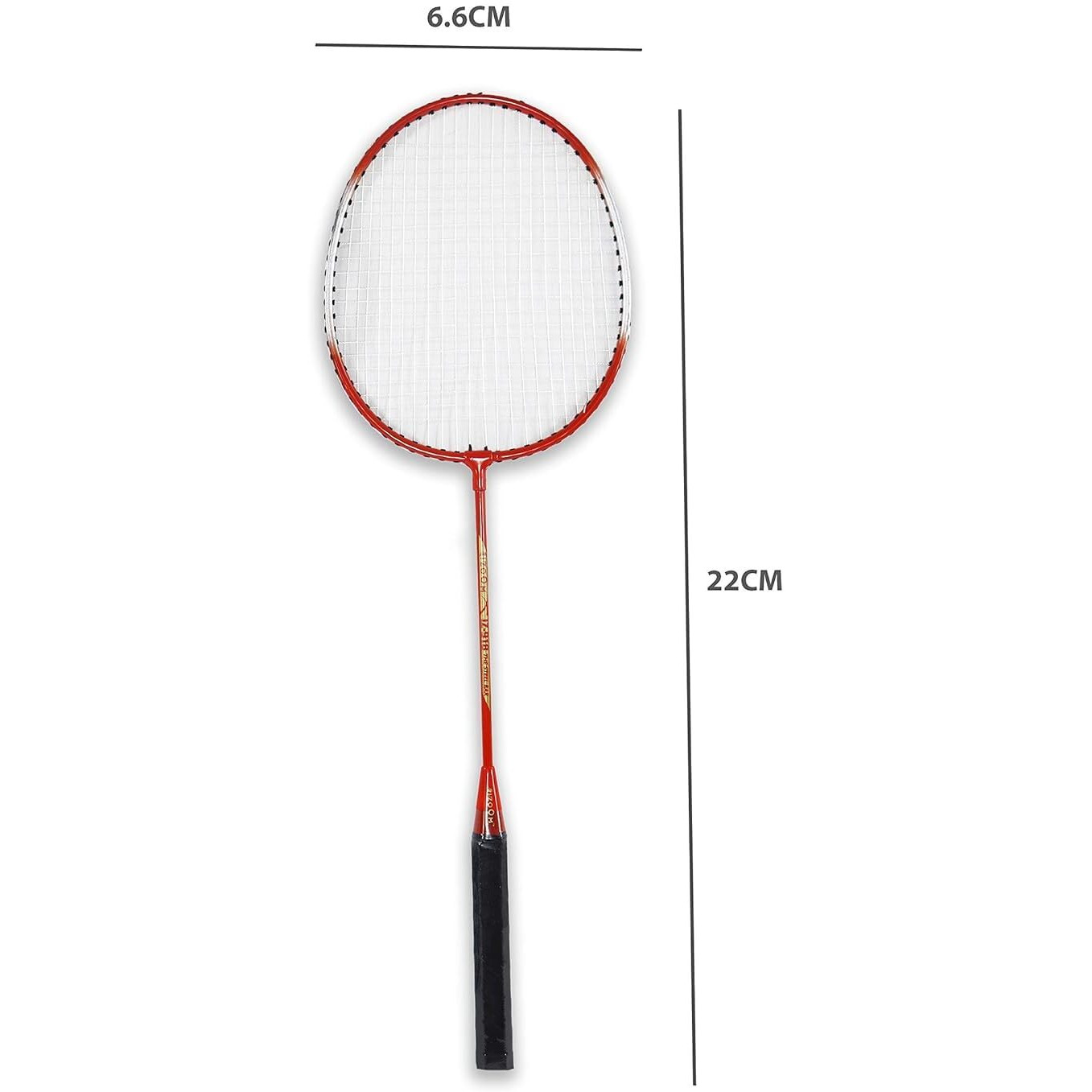 FRATELLI 2 Pieces Aluminum Badminton Racket With Full-Cover Set Best For Practice (Izoom 918 Badmiton Set), Blue
