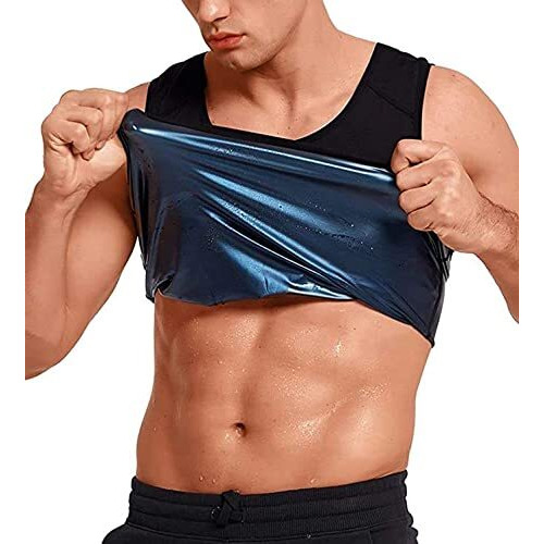 ketmart Shapwear Mens Premium Slimming Shapewear Workout for Weight Loss Waist Body Slimming, Trainer Sauna Tank Top (2XL)
