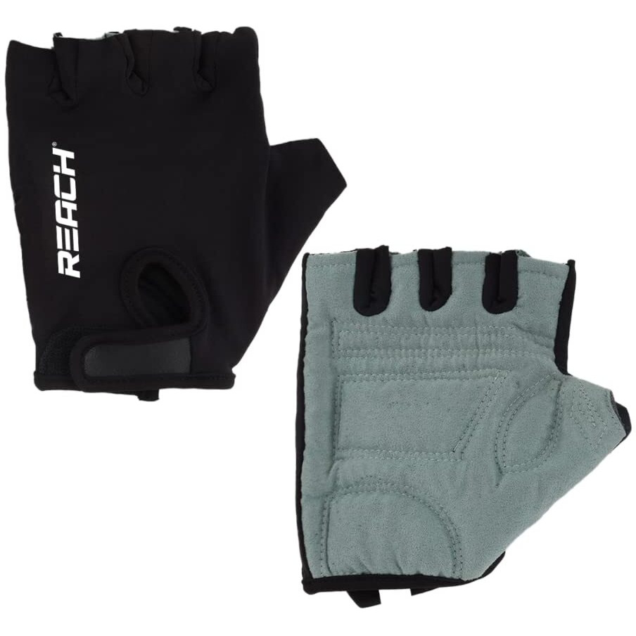 REACH Gym Gloves for Fitness Exercise Training and Workout with Wrist Wrap for Protection with Half-Finger Length for Men & Women (L, Grey)