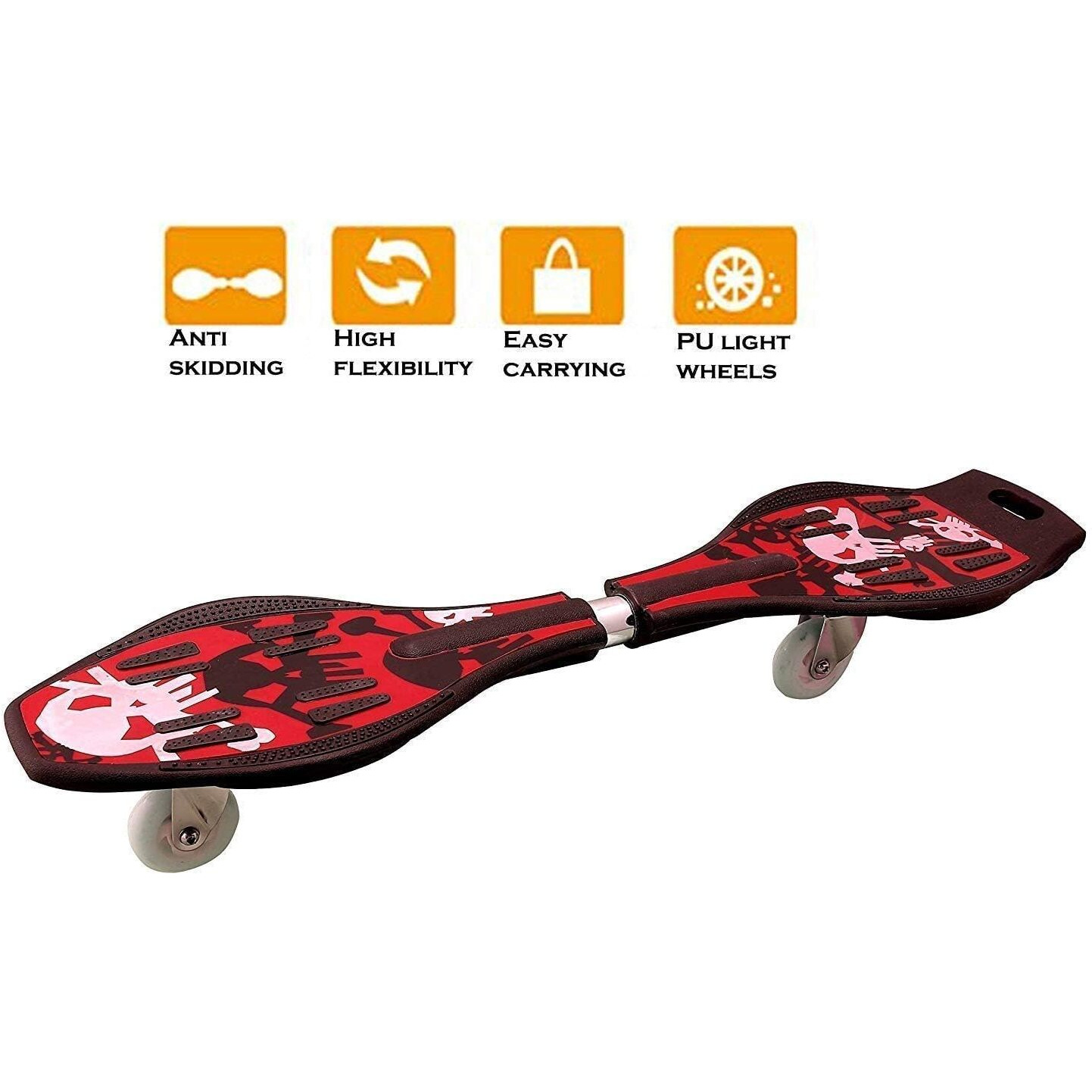 Keekos Skateboards for Beginners Teens Adults - 31 Inch Complete Standard Skateboard for Girls Boys Kids,7 Layer Canadian Maple Double Kick Deck Element Cruiser Skateboards (Red)