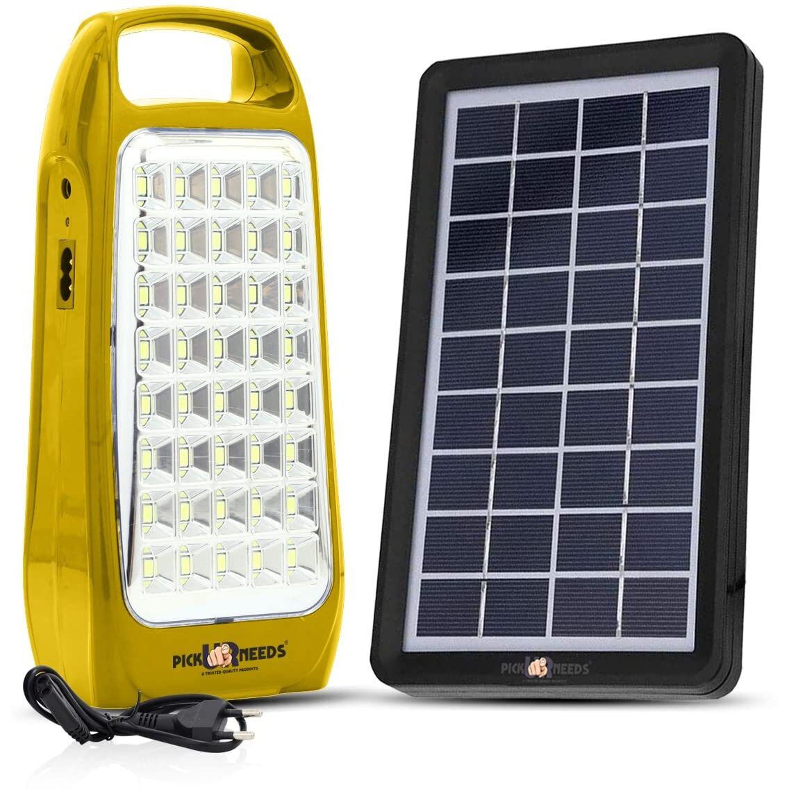 Pick Ur Needs Rechargeable & Portable Bright 40 SMD LED Lantern Lamp Home Emergency Light with Eco Friendly Solar Panel