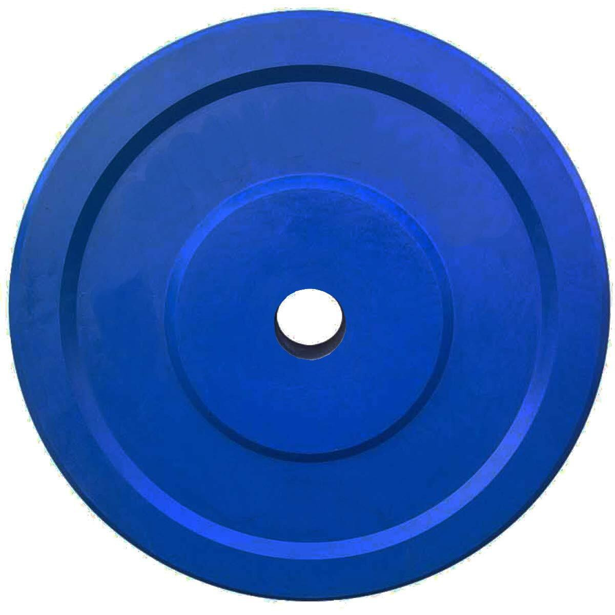 Prokick Rubber Weight Plate with 28 MM Bore, Blue - 4 KG (Single)