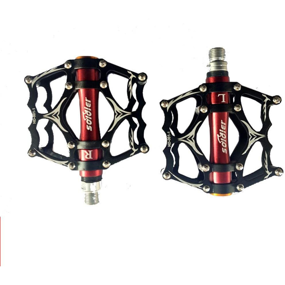 FASTPED Aluminium Alloy MTB Cycle Road Bicycle Flat Pedals (A) (B)