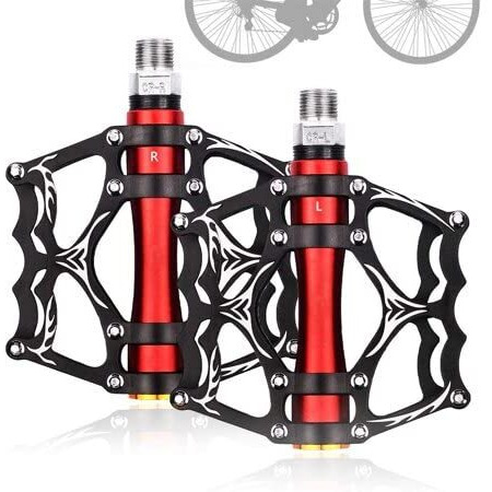 FASTPED Aluminium Alloy MTB Cycle Road Bicycle Flat Pedals (A) (B)