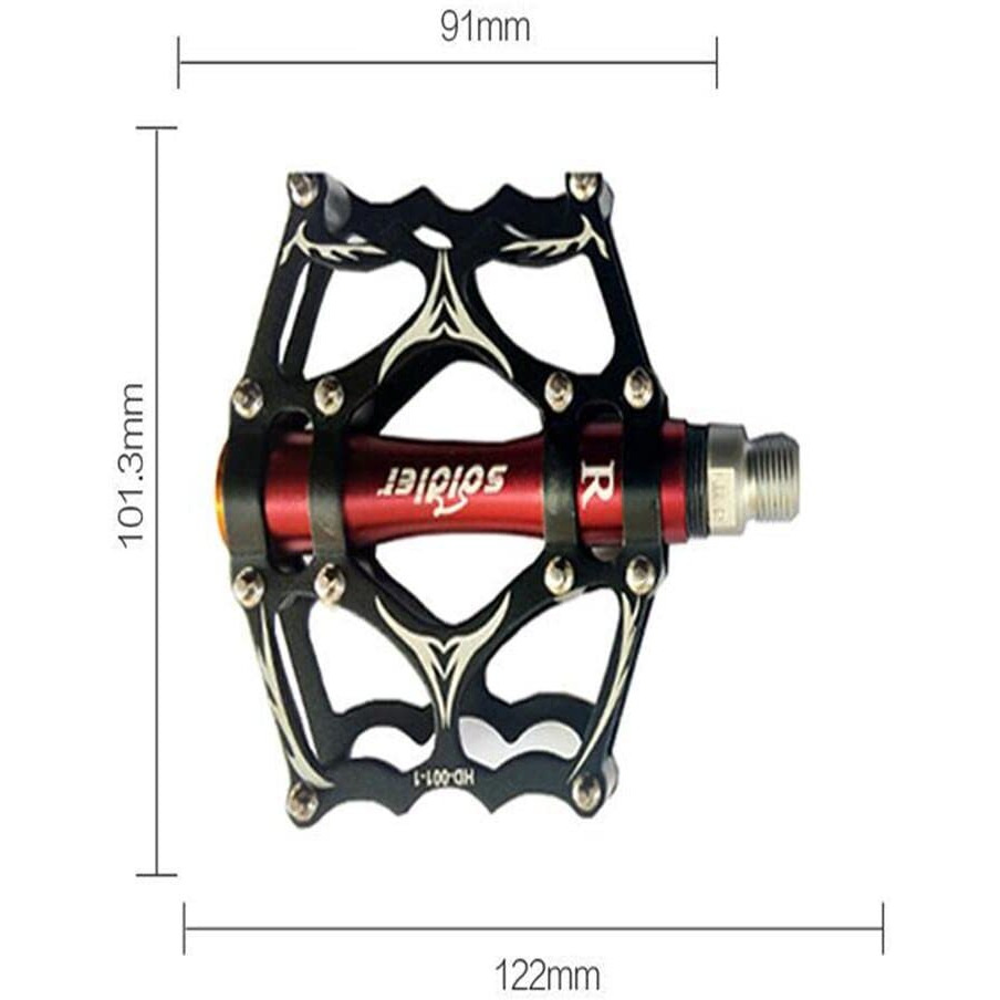FASTPED Aluminium Alloy MTB Cycle Road Bicycle Flat Pedals (A) (B)