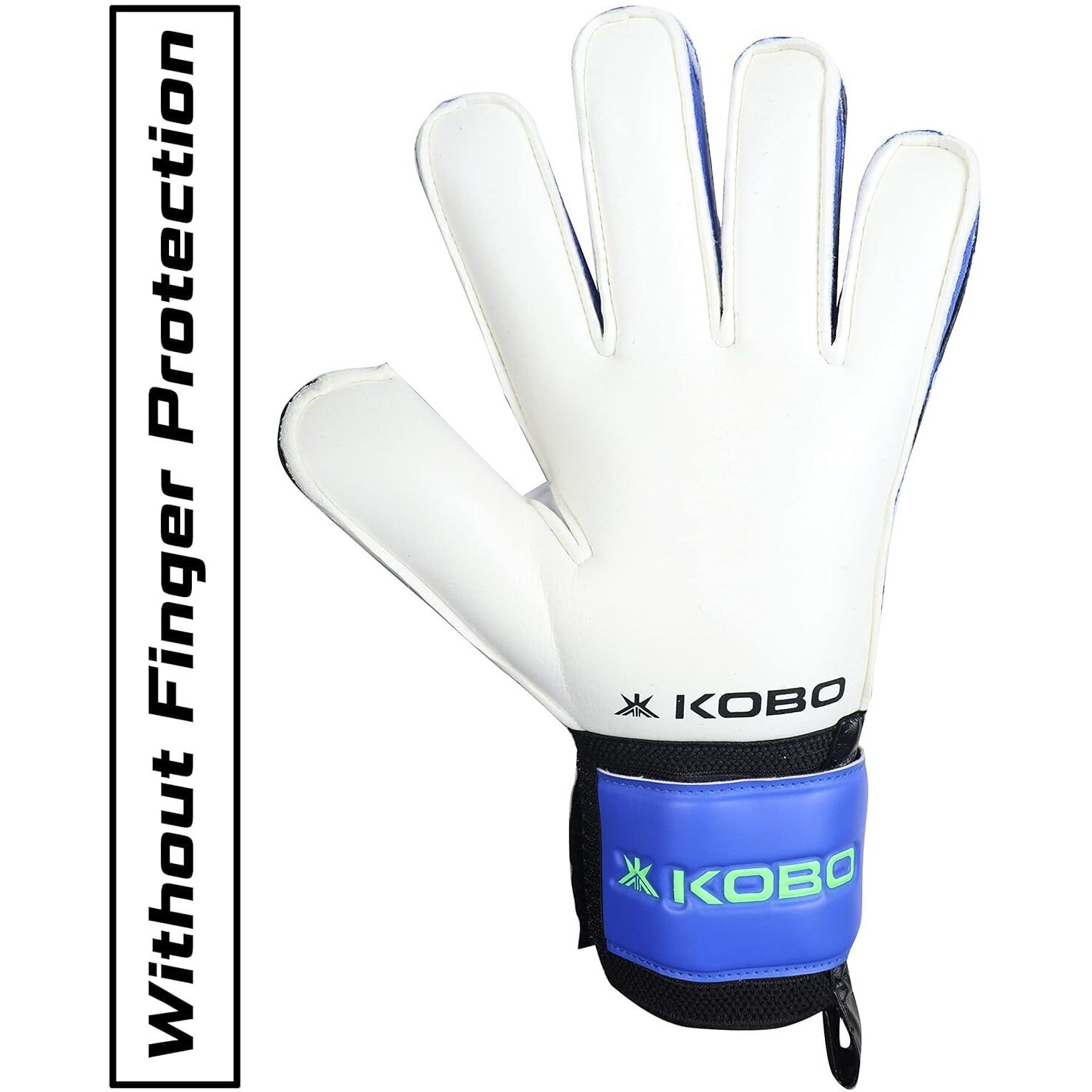 Kobo Football Soccer Goalie Goal Latex Keeper Gloves, Strong Grip for The Toughest Saves (6.5)