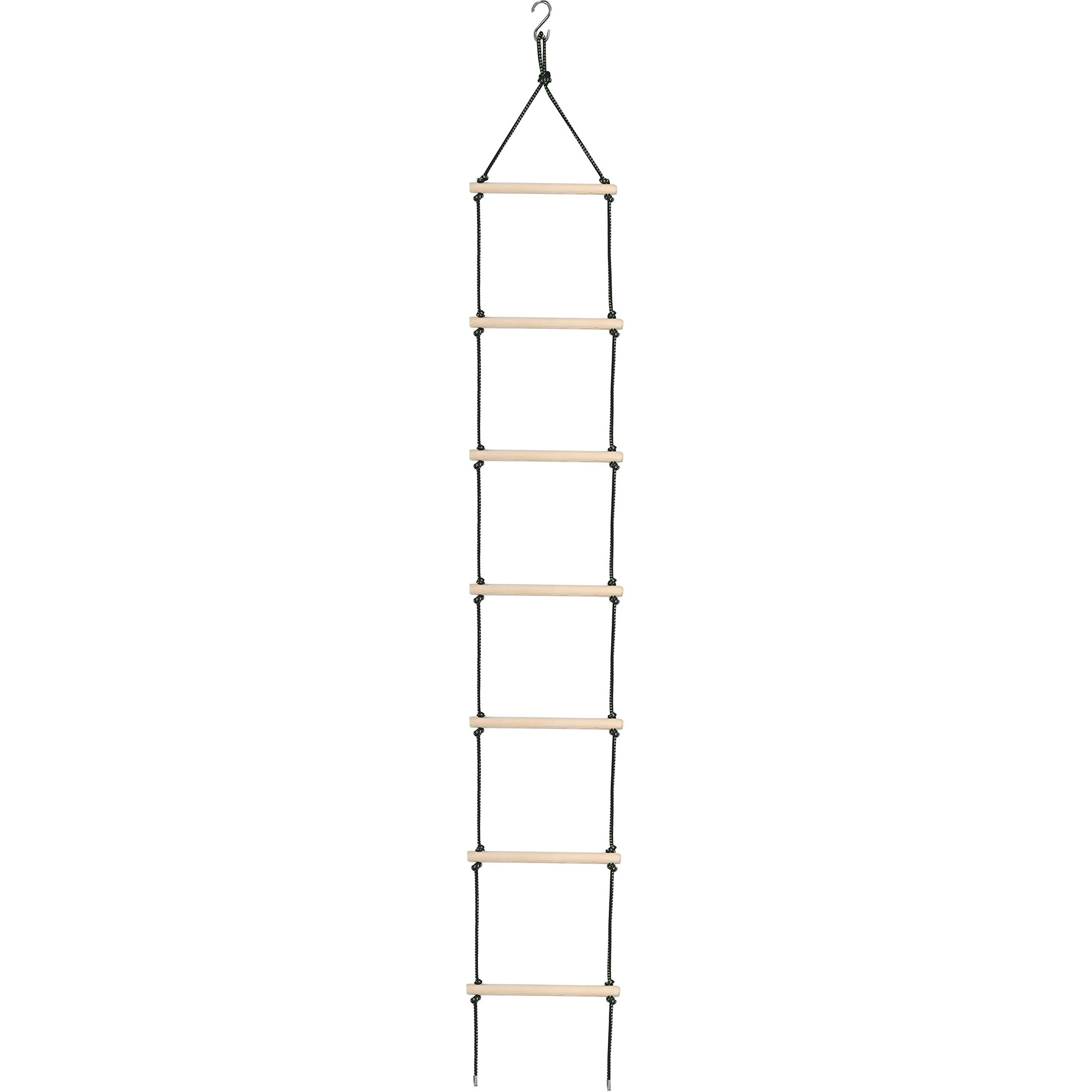 BOFFLE Rope Climbing Ladder Indoor Outdoor for Kids - Ninja Ladder, Kid Ladder for 4 to 10 Years (Black)