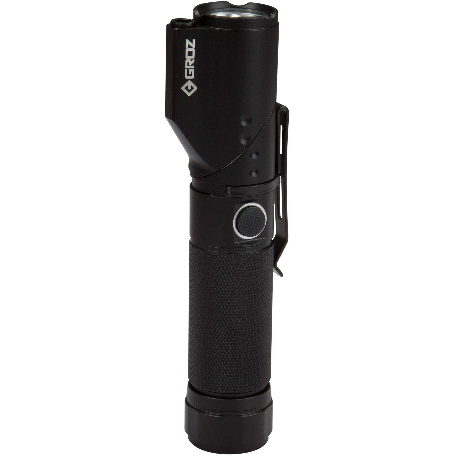 Groz 5W LED with Adjustable head | Multi-modes with UV Torch & LASER | Magnetic Base | IK07 & IP54 | Torch for Treks, Emergency | LED 170