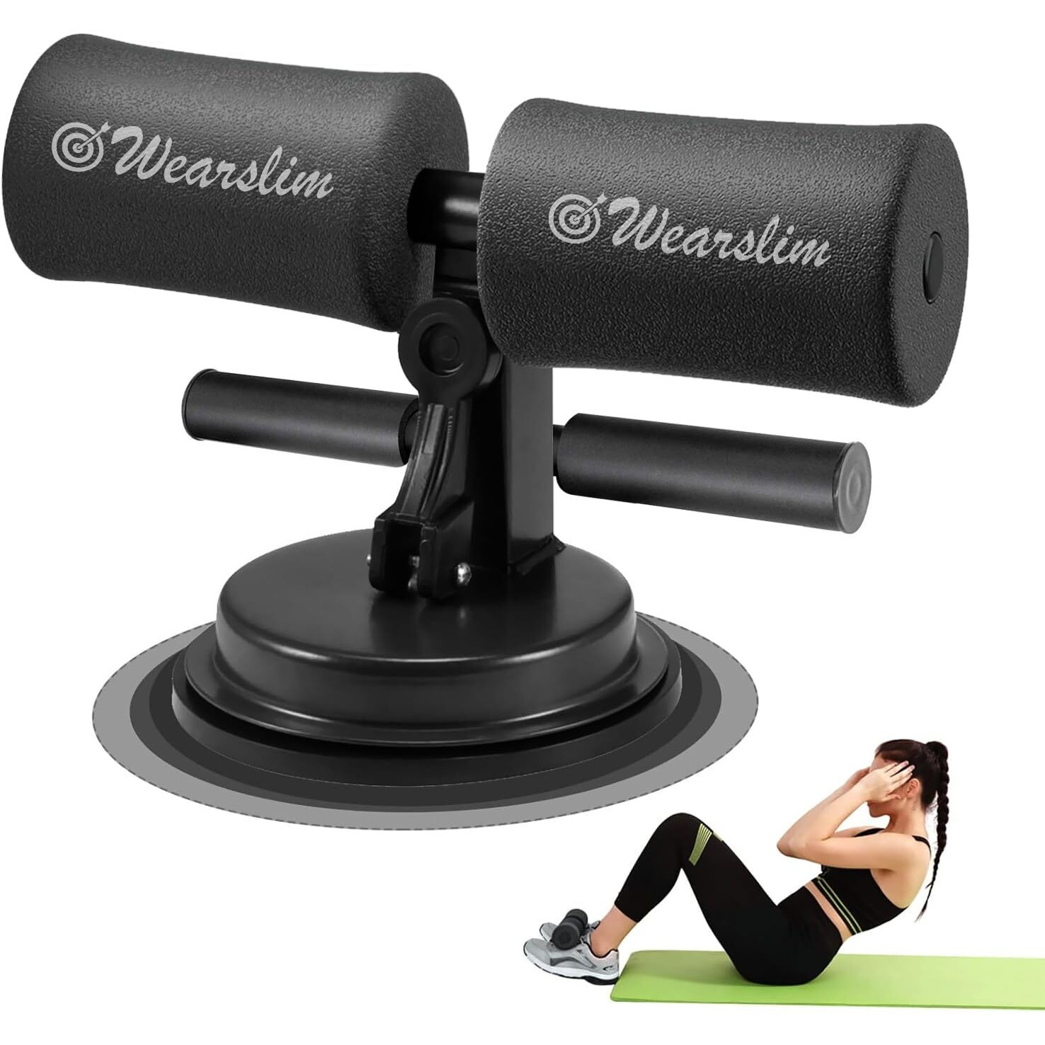 Wearslim Professional Sit-Up Bar with Adjustable Self-Suction Training Fitness Sit Up Bar- Assorted Color
