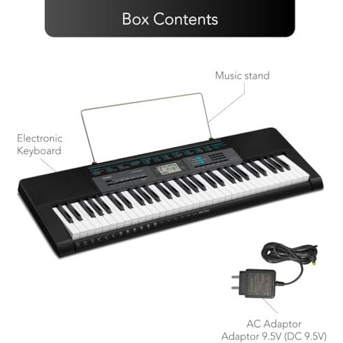 Casio CTK-2550 61-Key Portable Keyboard, Black, Casio CTK2500 keyboard