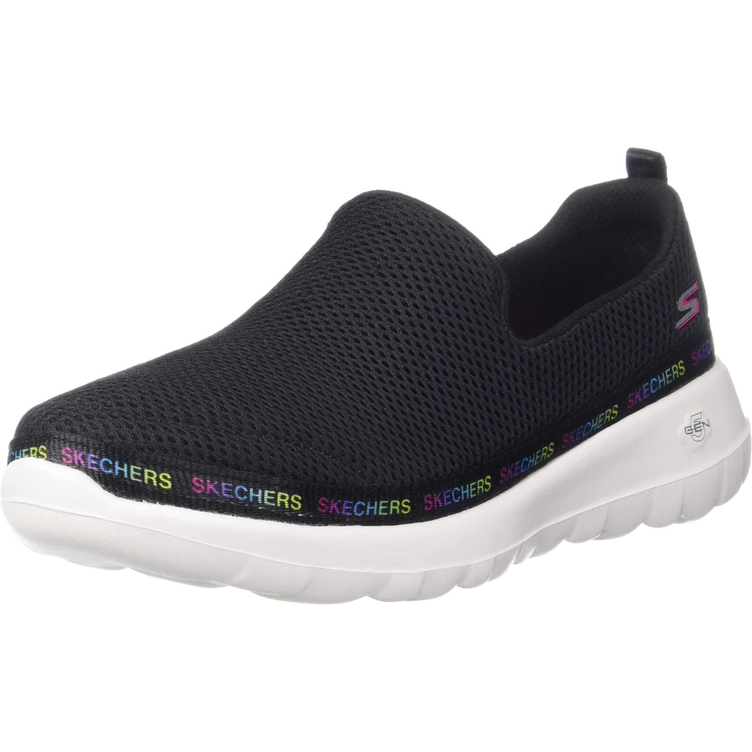 Skechers Women GO Walk Joy- Popular Black/Multi Walking Shoe - 2 UK (124096-BKMT)