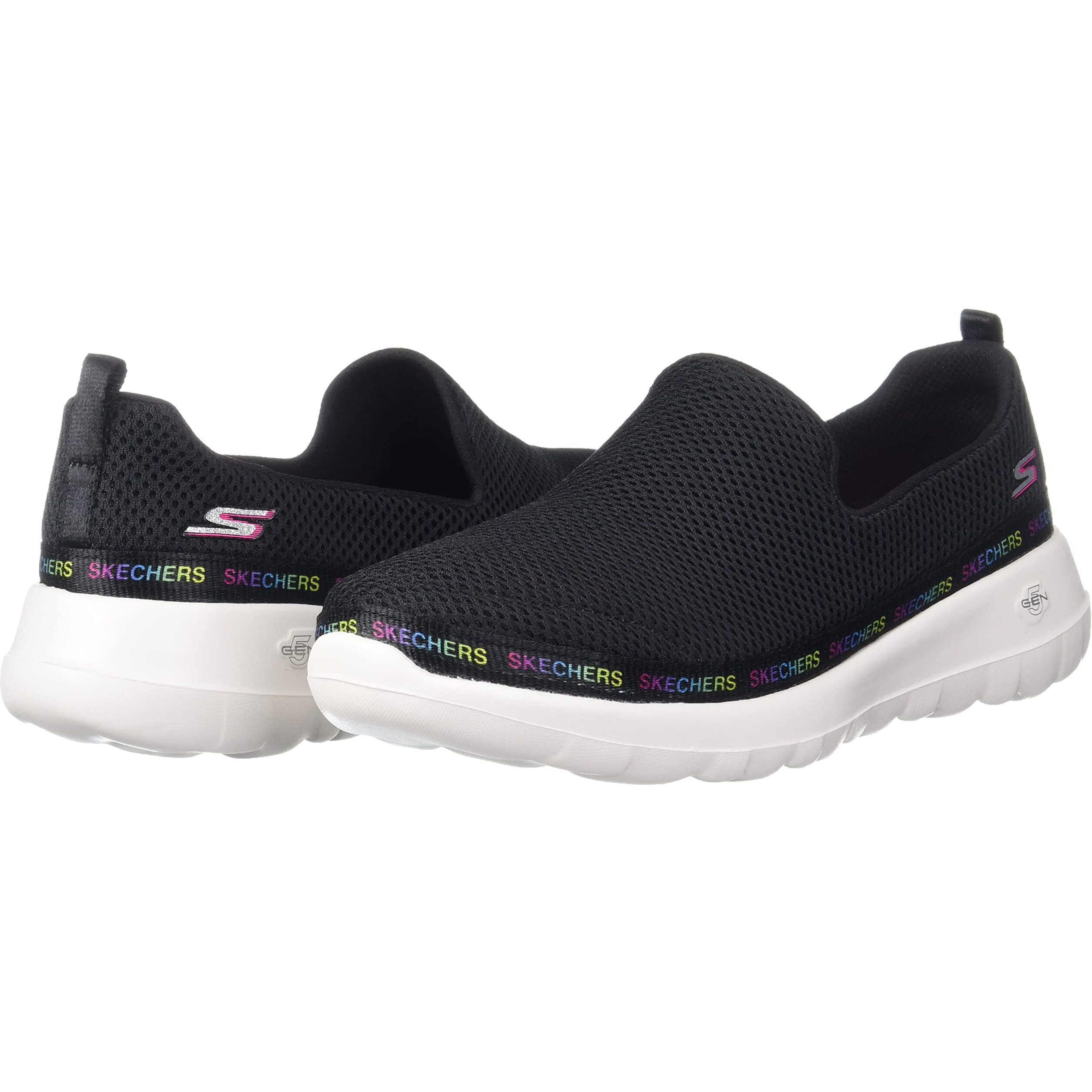 Skechers Women GO Walk Joy- Popular Black/Multi Walking Shoe - 2 UK (124096-BKMT)