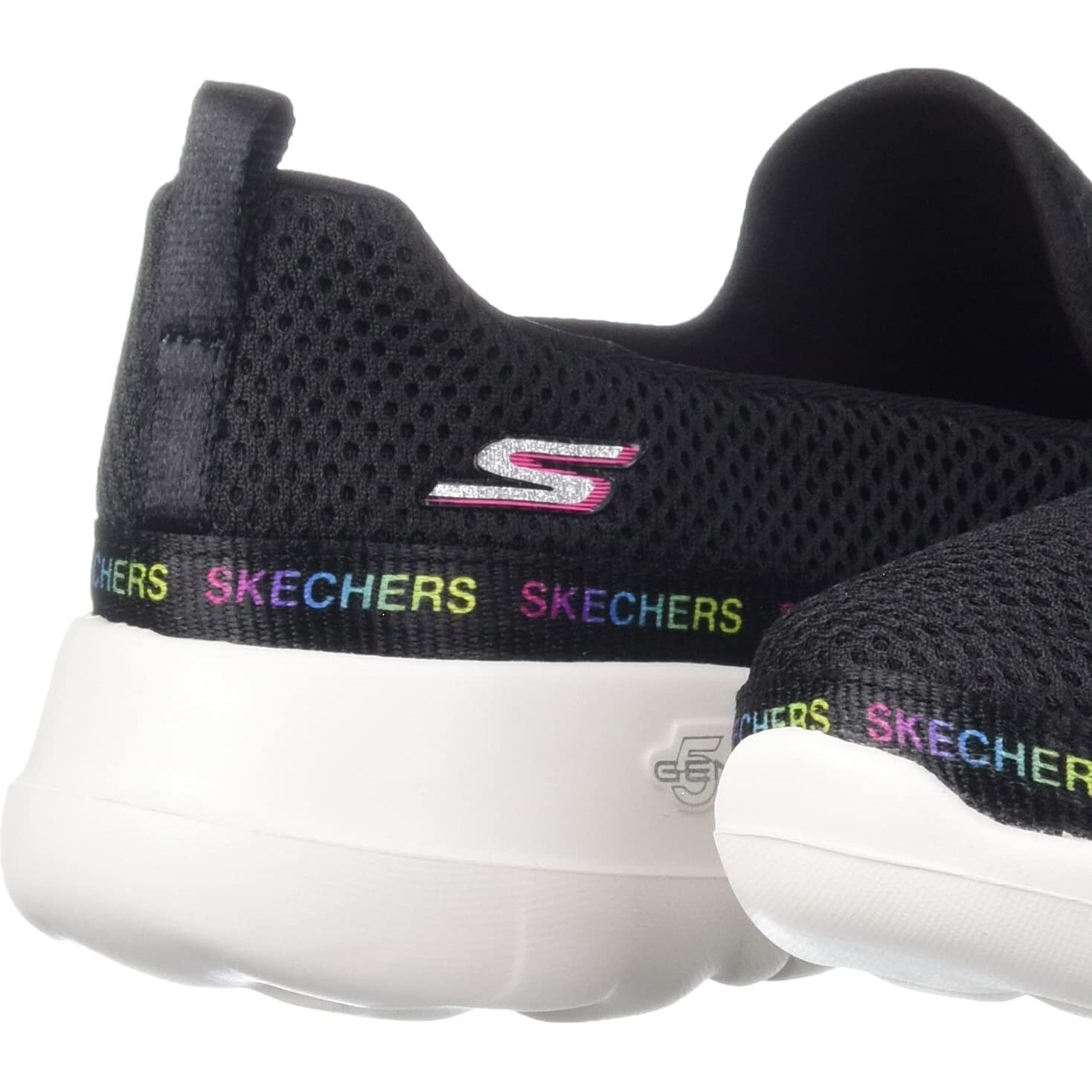 Skechers Women GO Walk Joy- Popular Black/Multi Walking Shoe - 2 UK (124096-BKMT)