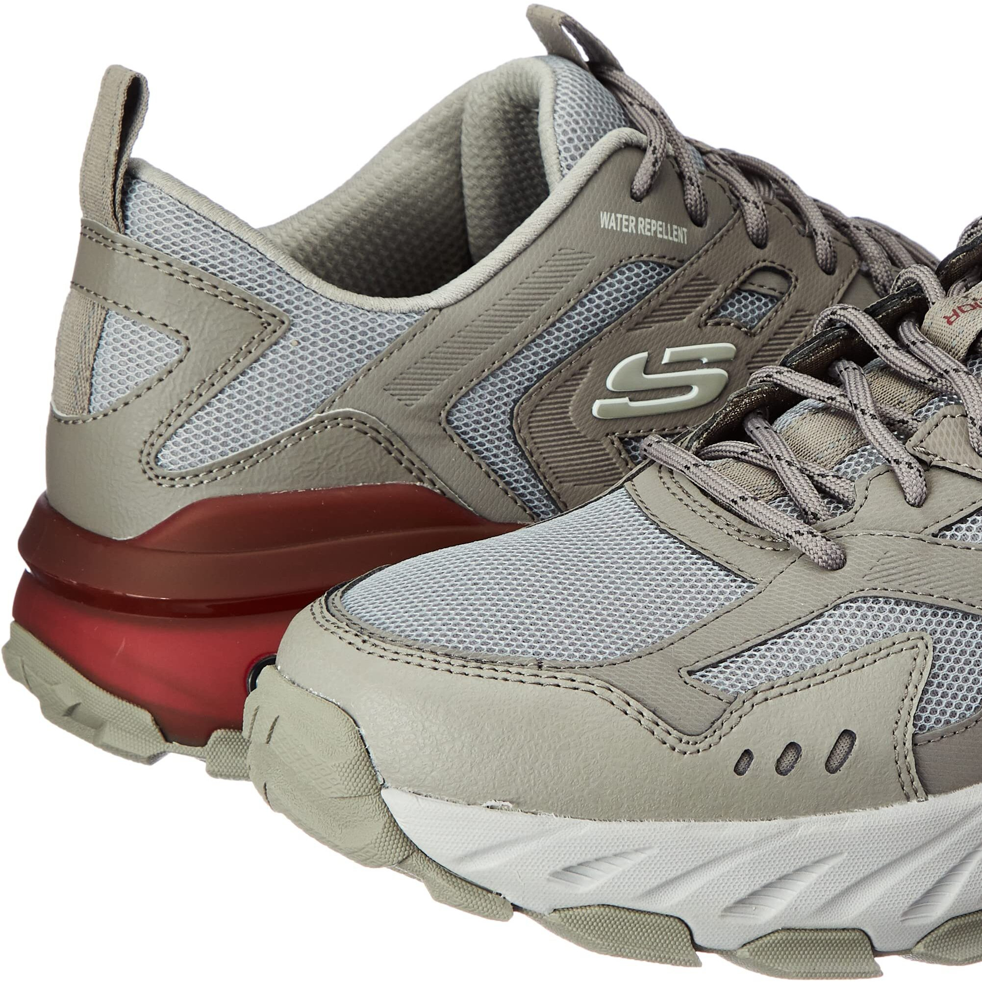 Skechers Mens MAX Protect-Warden CCRD Sneaker - 6 UK (237302) Charcoal/RED
