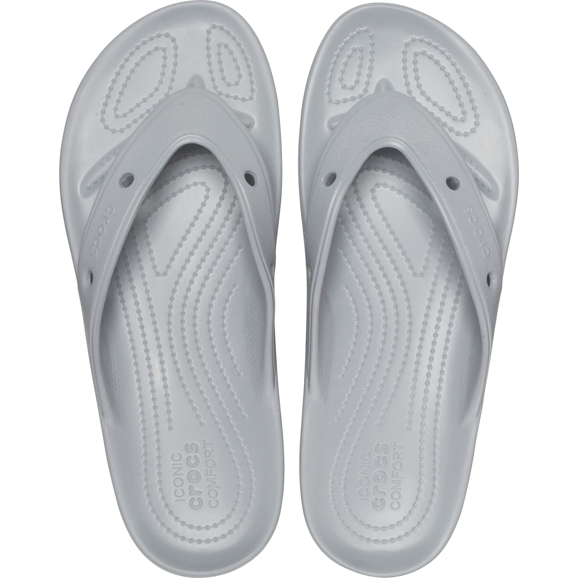 Crocs All-Terrain Grey Flip-(207712-007)-2 UK Men/ 2 UK Women (M2W4)