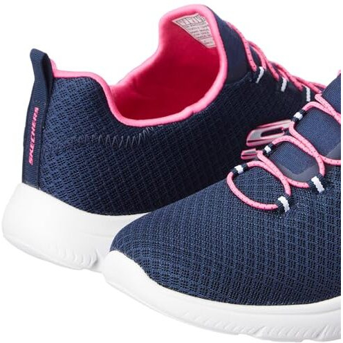 Skechers Womens Summits - 896220ID NVY/HTPNK Casual Shoe - 3 UK (6 US) (896220ID-NVHP)